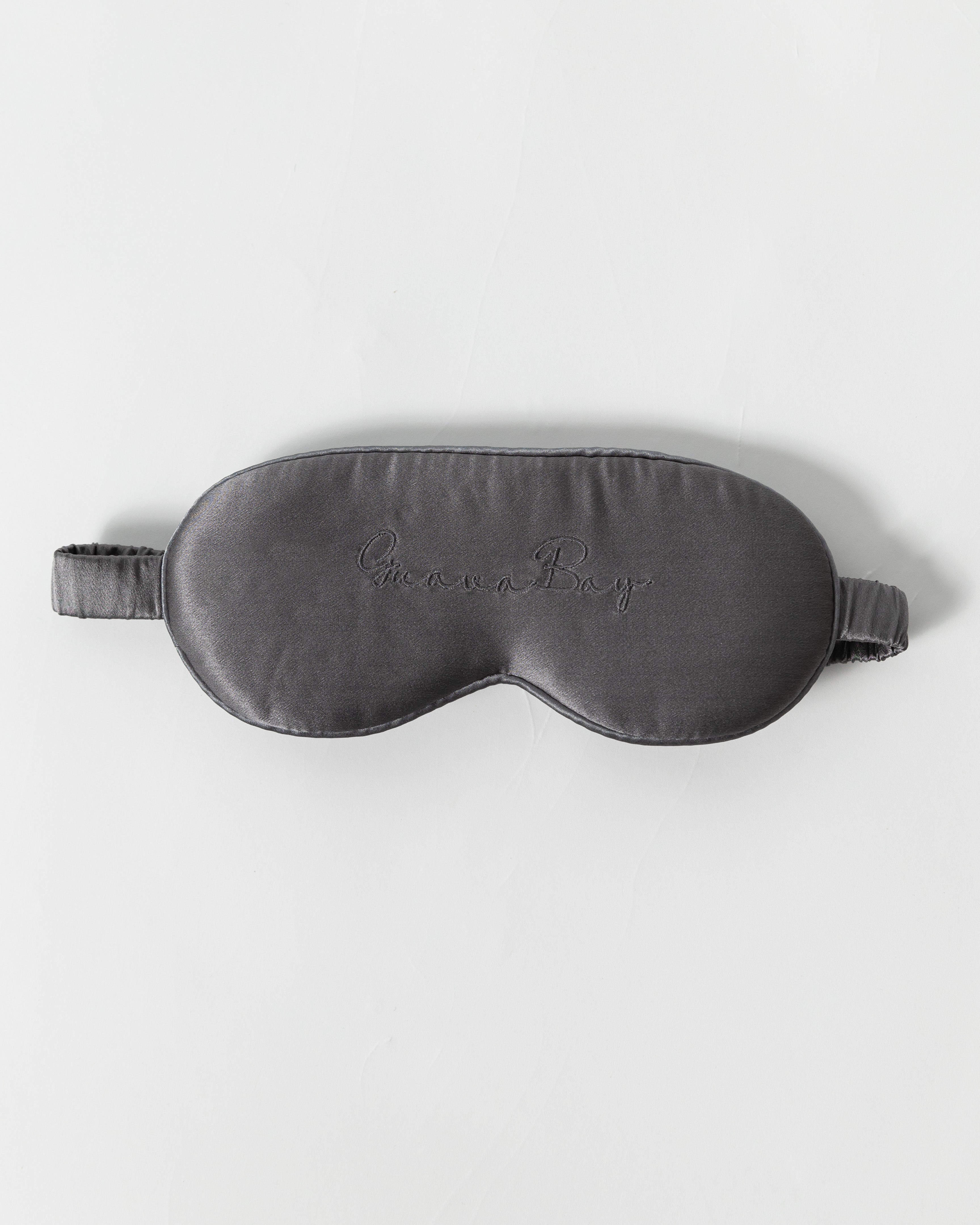 3D Silk Eye Mask 100% Mulberry Silk - Charcoal