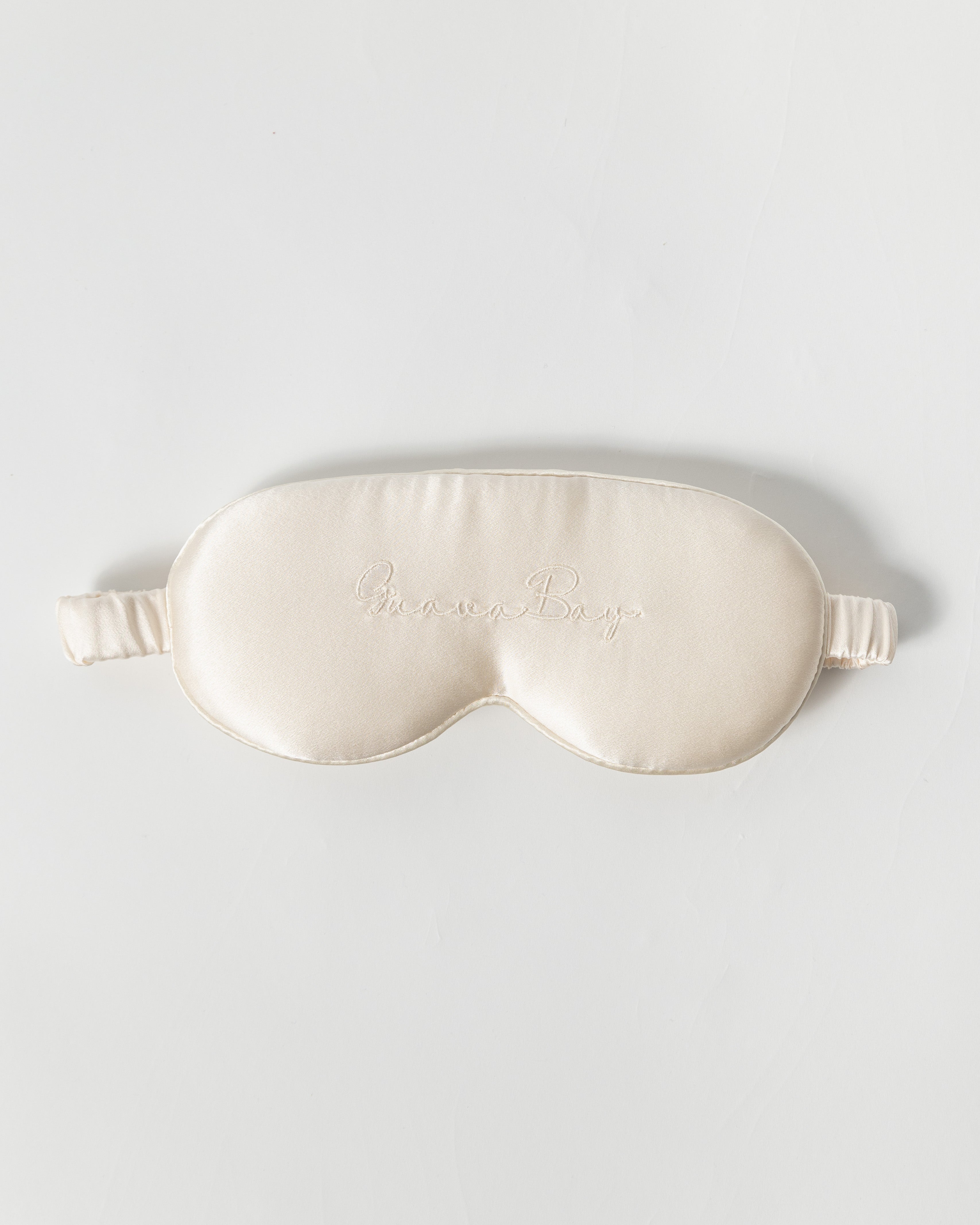 3D Silk Eye Mask 100% Mulberry Silk - Cream