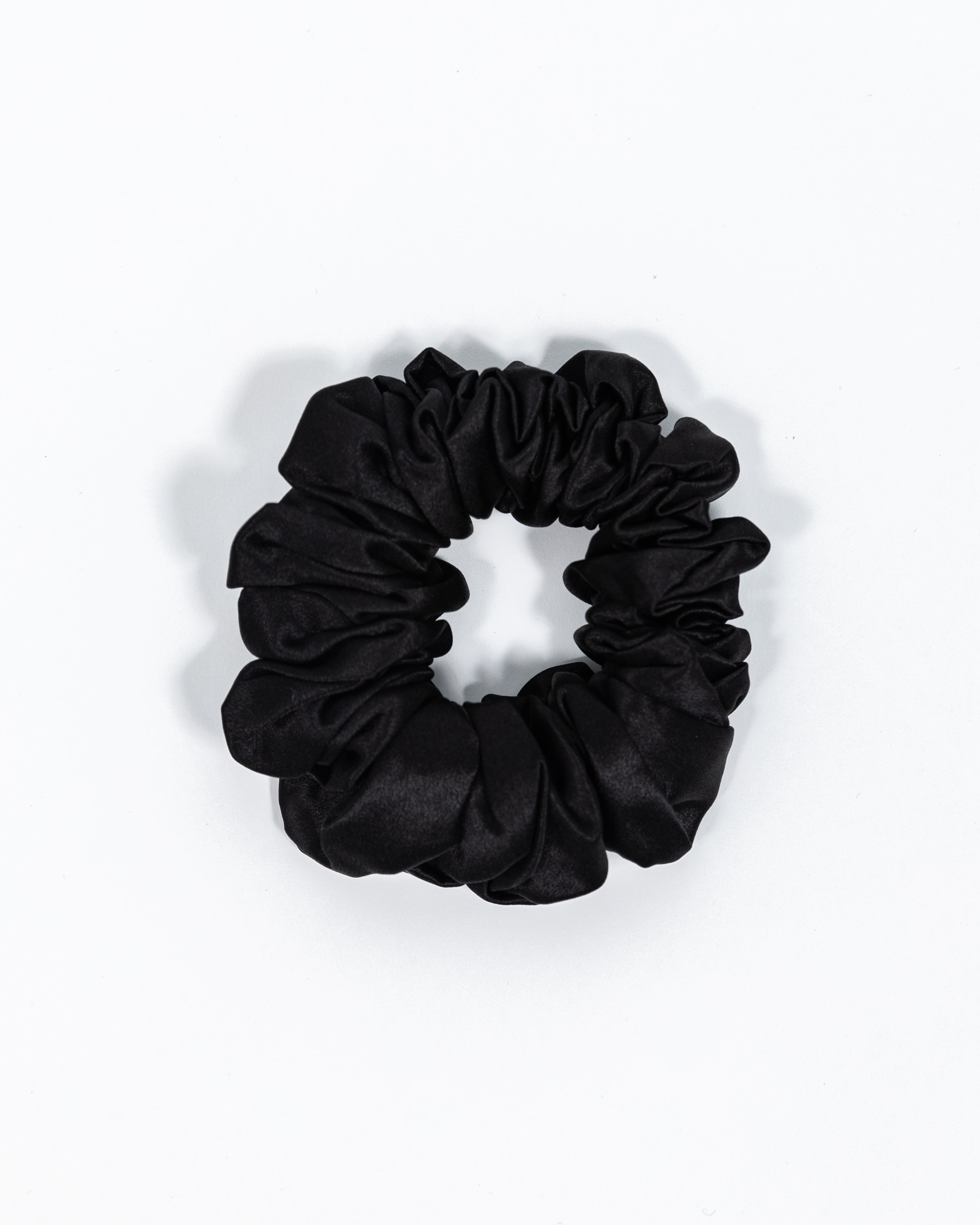 Scrunchy 100% Mulberry Silk - Midnight Black