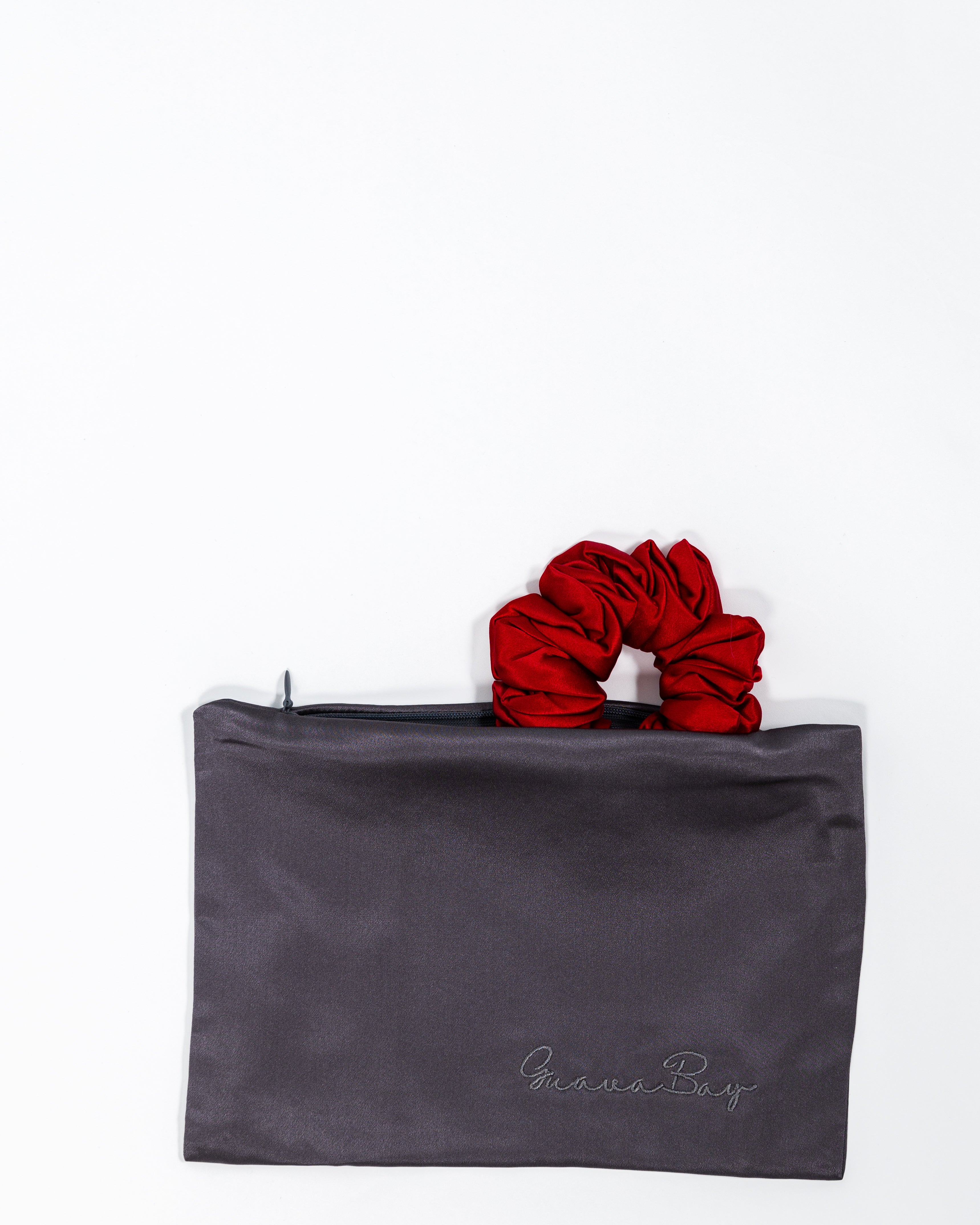 Scrunchy 100% Mulberry Silk - Red Wine