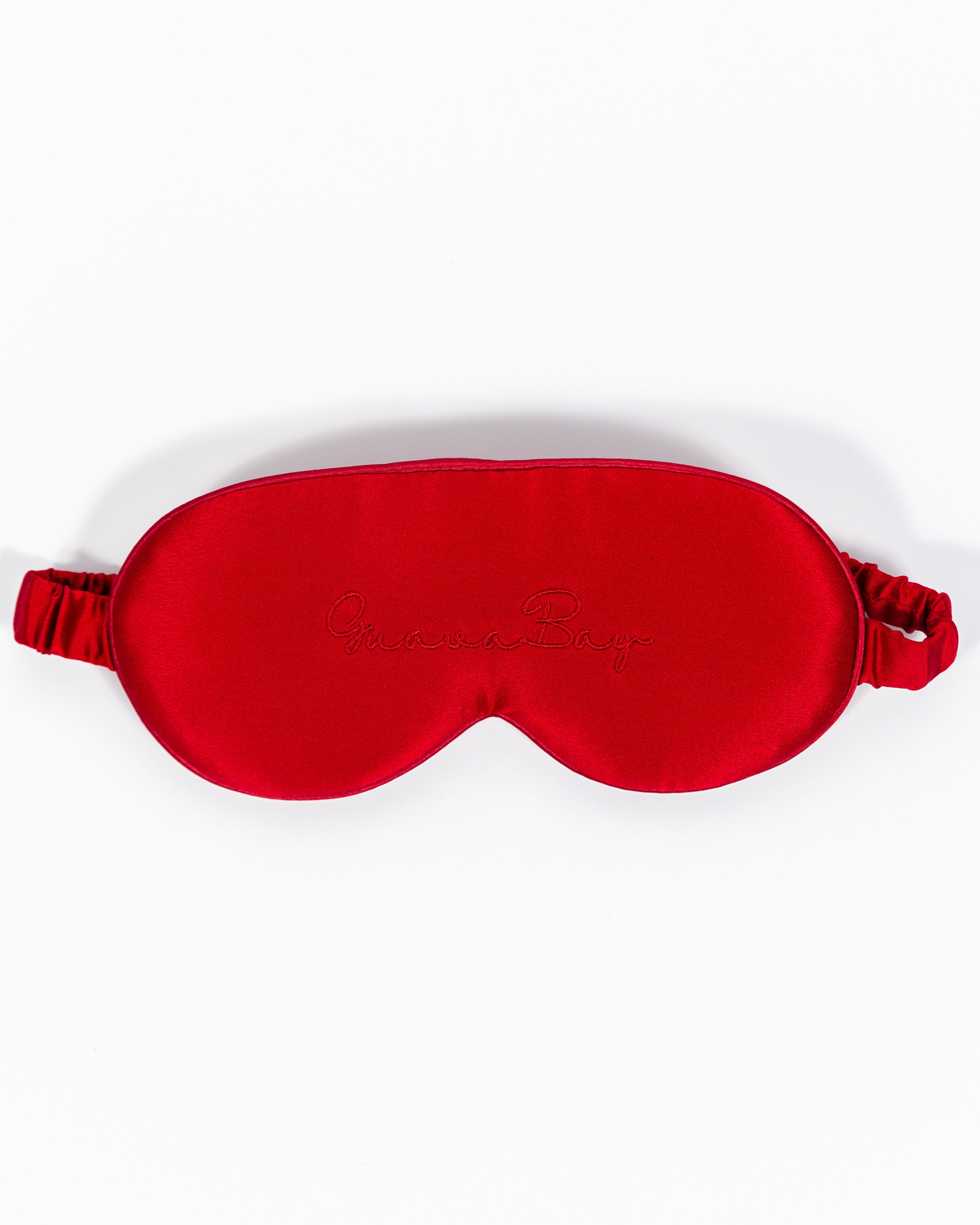 3D Silk Eye Mask 100% Mulberry Silk - Red Wine