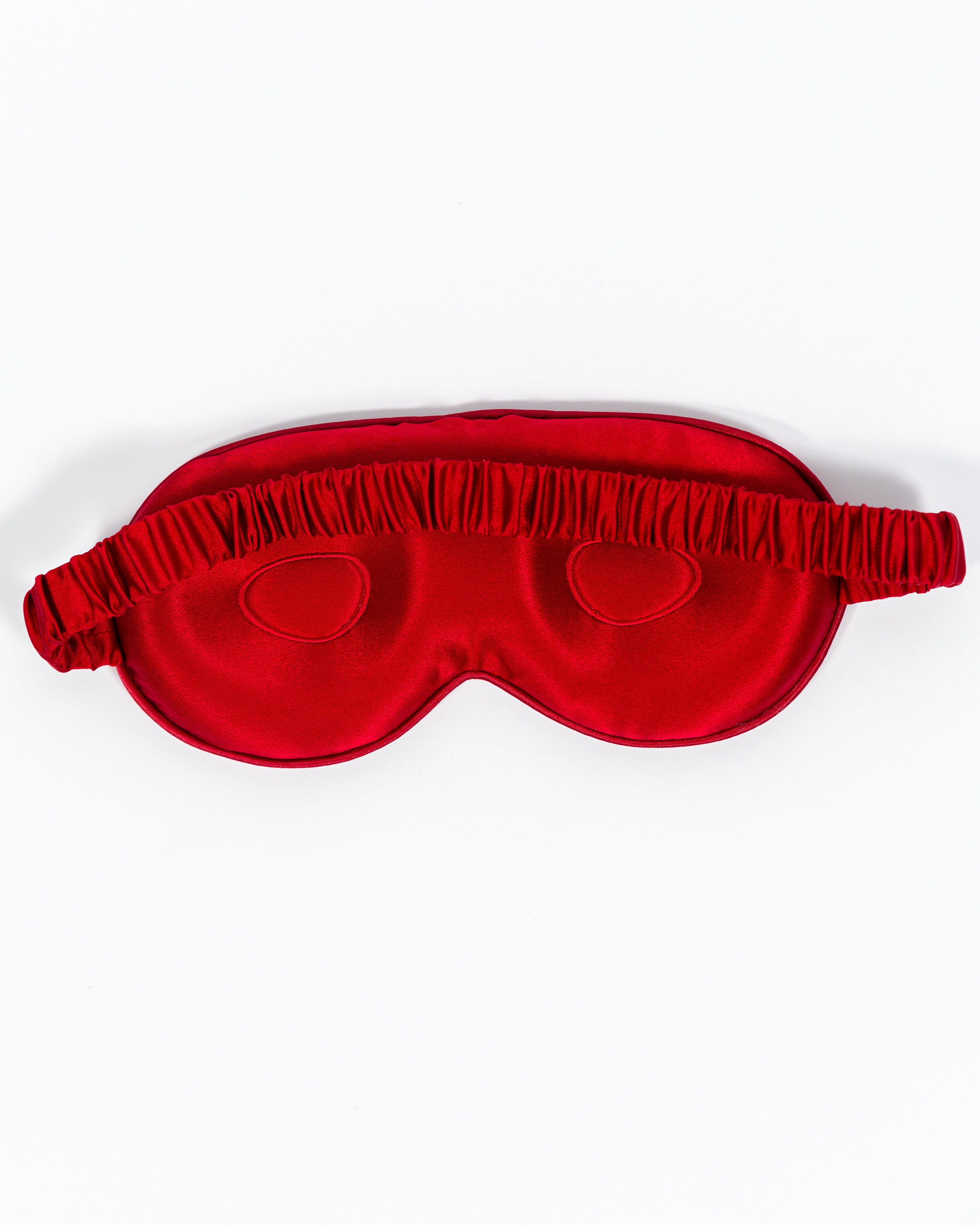 3D Silk Eye Mask 100% Mulberry Silk - Red Wine