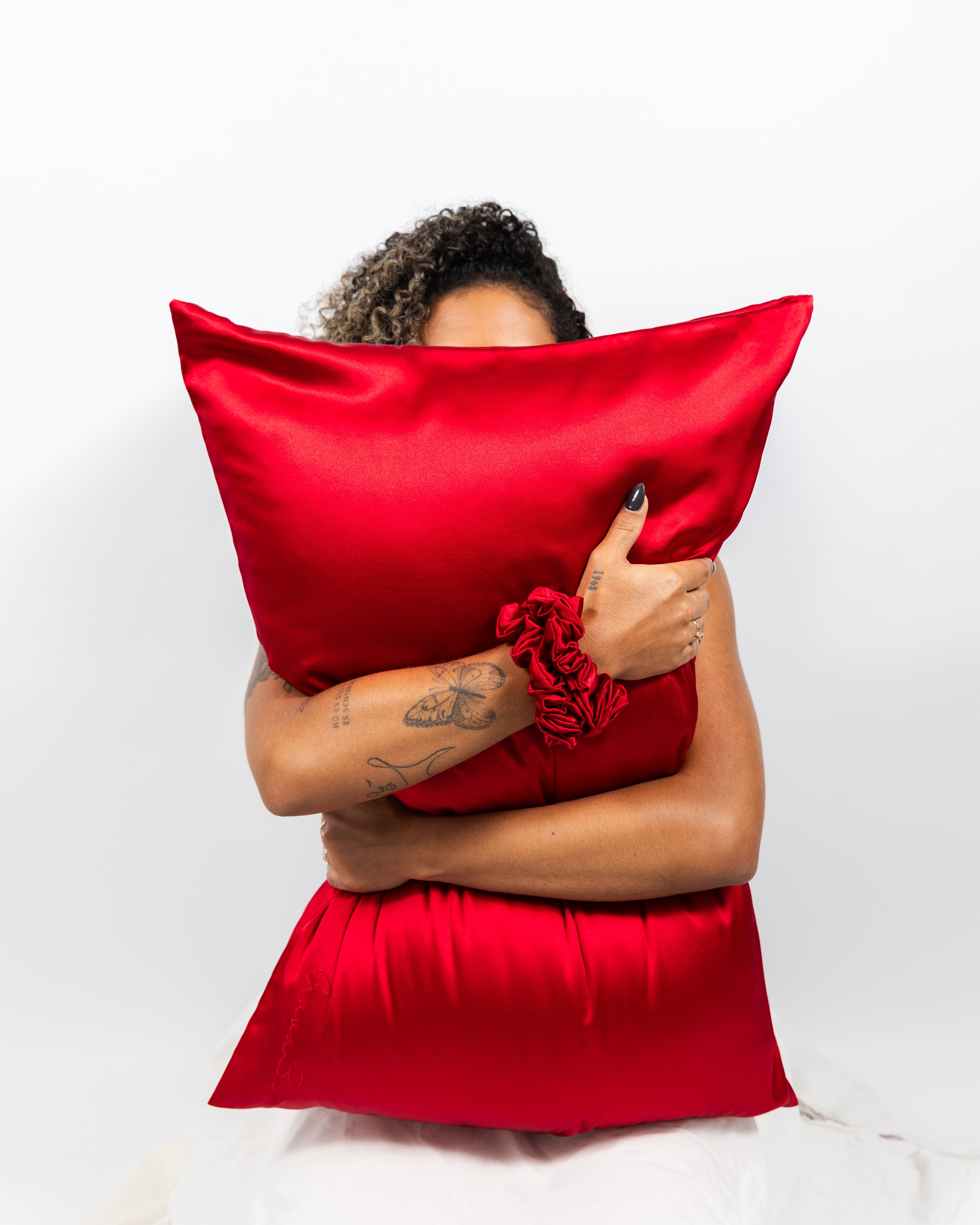 Set of 2 Pillowcases 100% Mulberry Silk – Red Wine