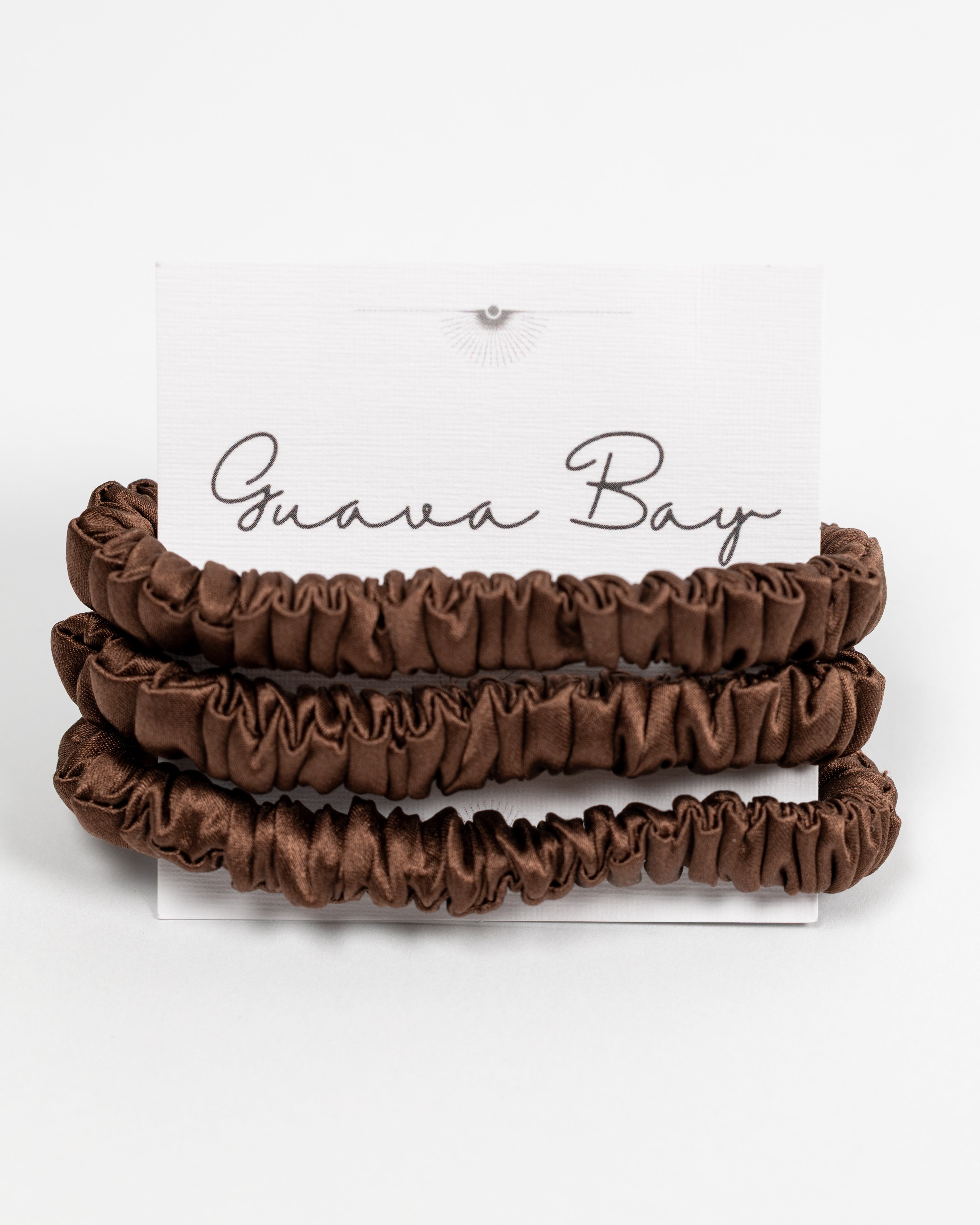 Mulberry Silk Skinny Set (3-Pack) - Chocolate Brown