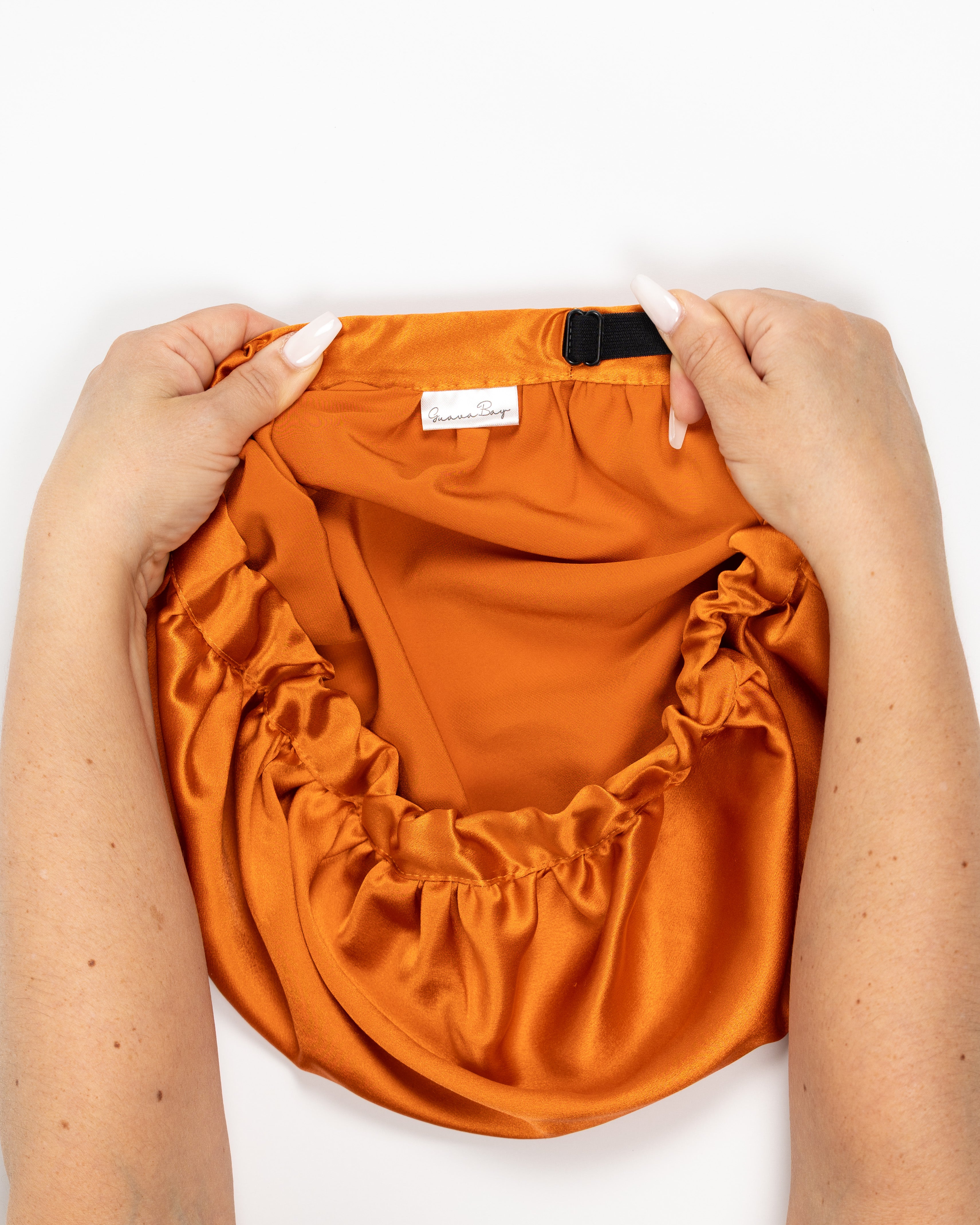 Bonnet 100% Mulberry Silk - Mandarin Orange
