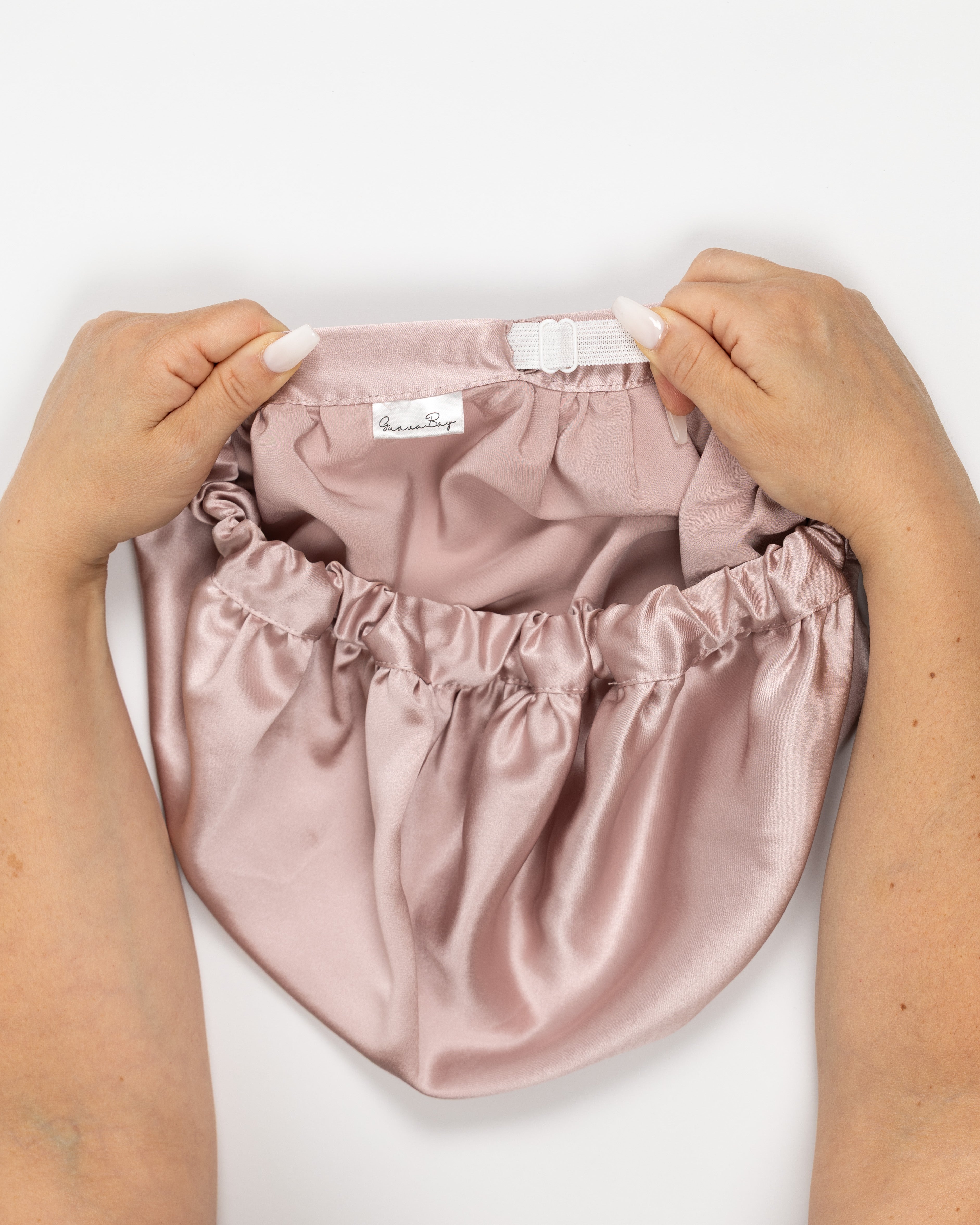 Bonnet 100% Mulberry Silk - Lotus Powder Pink