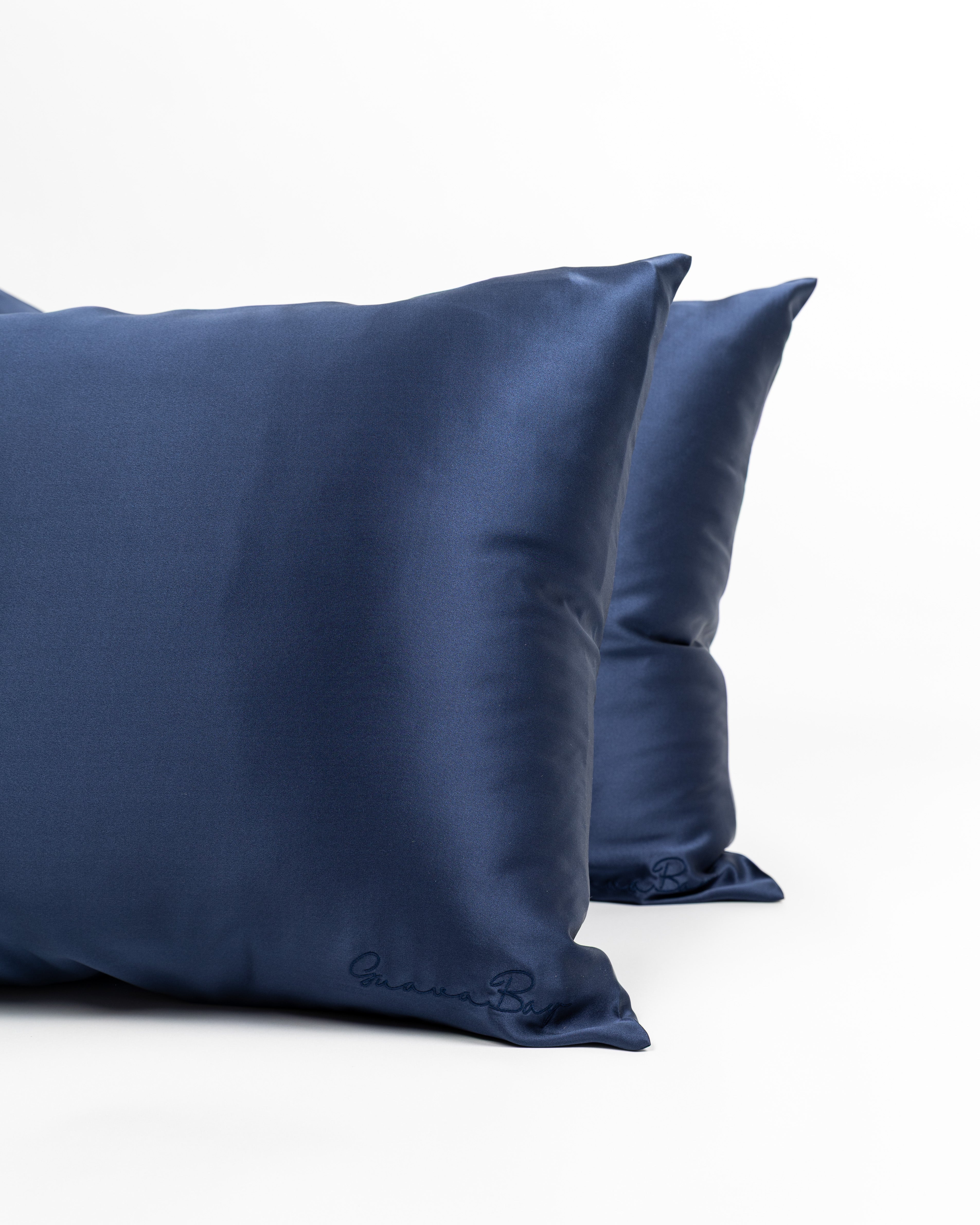 Pillowcase 100% Mulberry Silk – Navy Blue