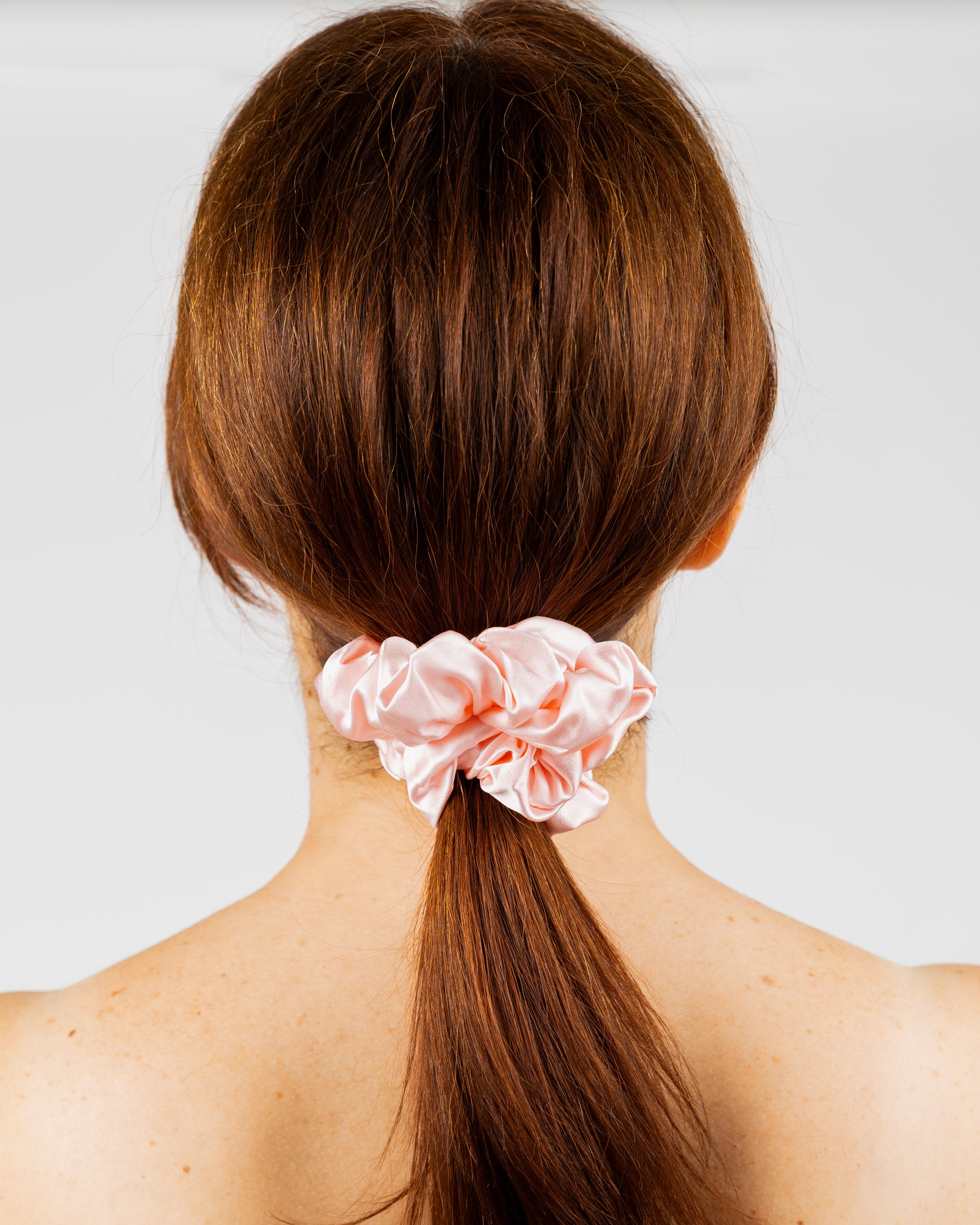 Scrunchy 100% Mulberry Silk - Bubble Gum Pink