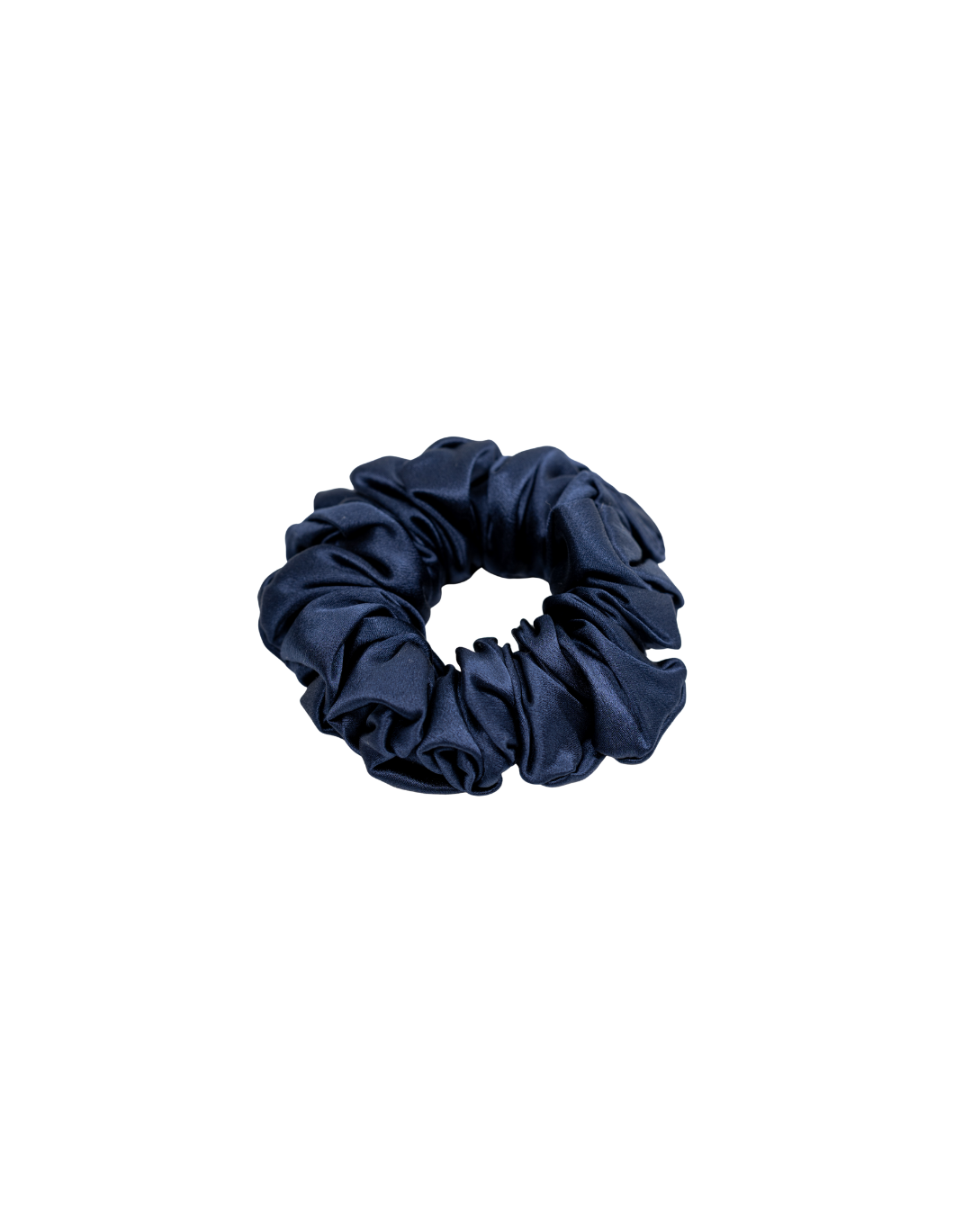 Scrunchy 100% Mulberry Silk - Navy Blue