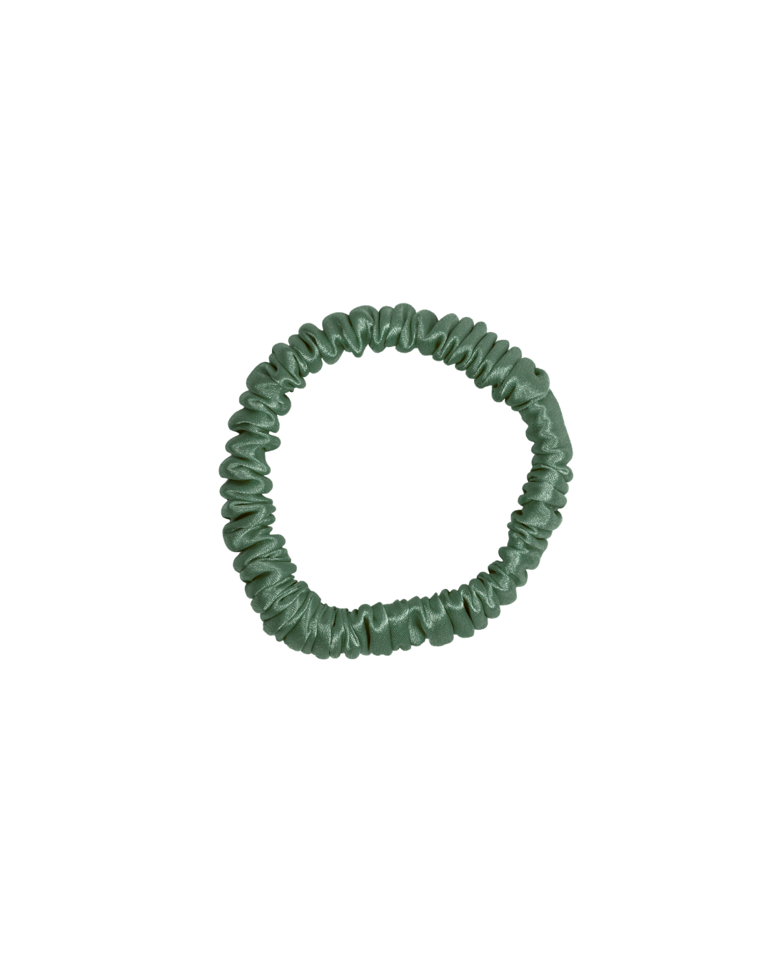 Skinny 100% Mulberry Silk - Pine Green