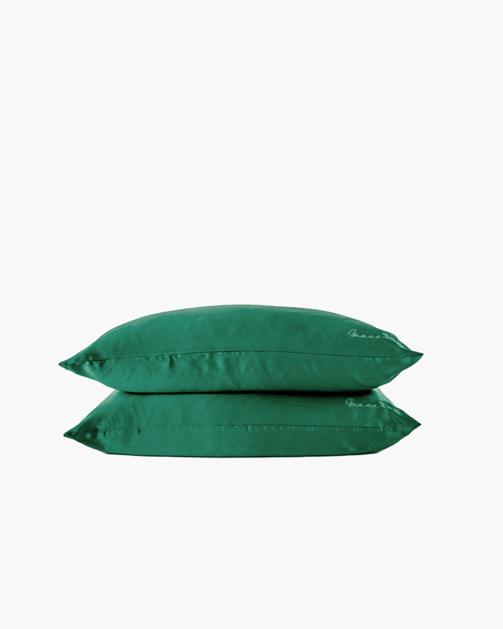 Set of 2 Pillowcases 100% Mulberry Silk – Pine Green