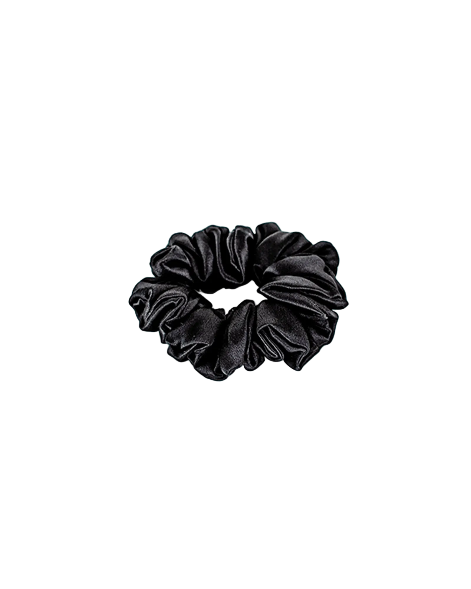 Scrunchy 100% Mulberry Silk - Midnight Black