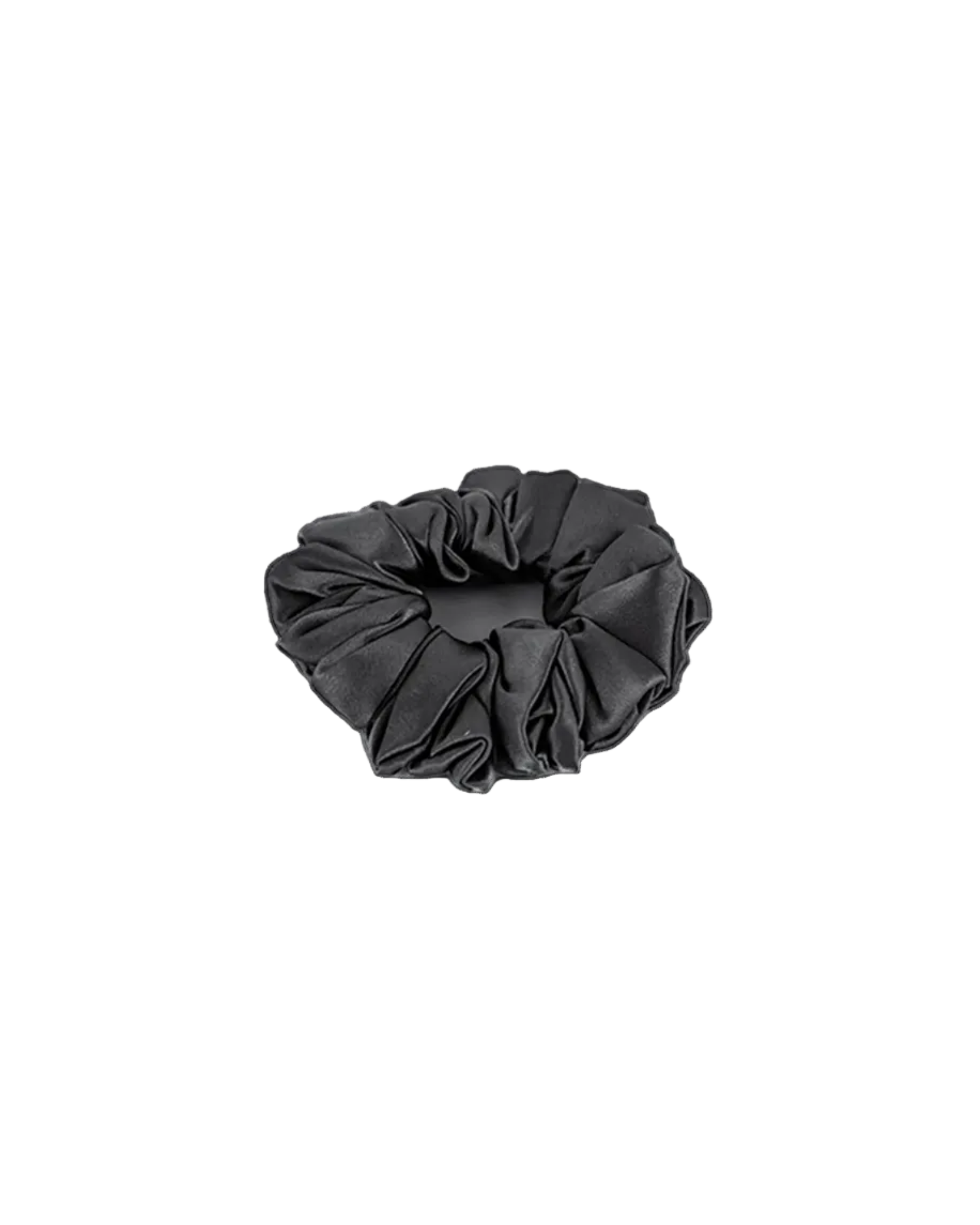 Scrunchy 100% Mulberry Silk - Charcoal