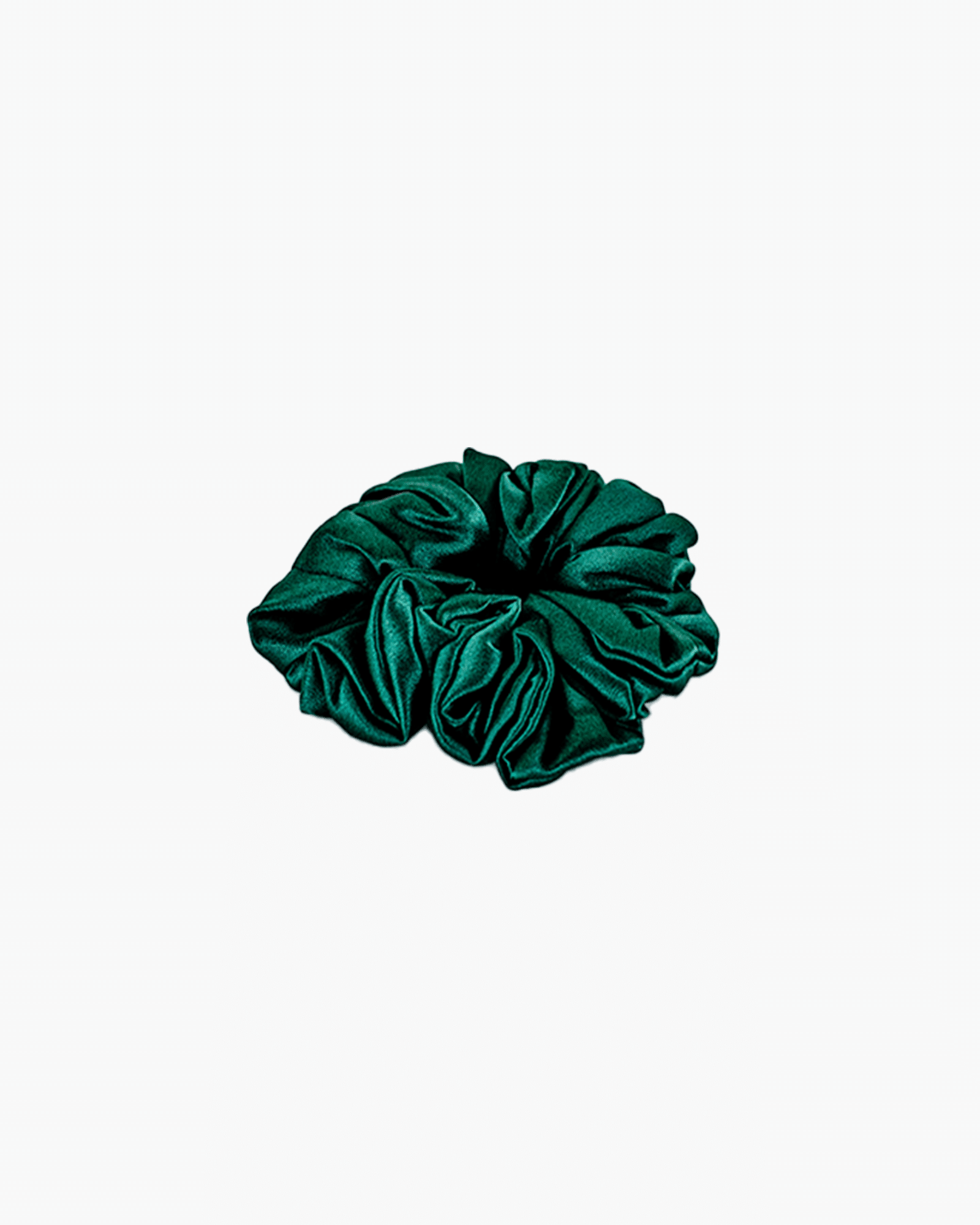 Scrunchy 100% Mulberry Silk - Pine Green