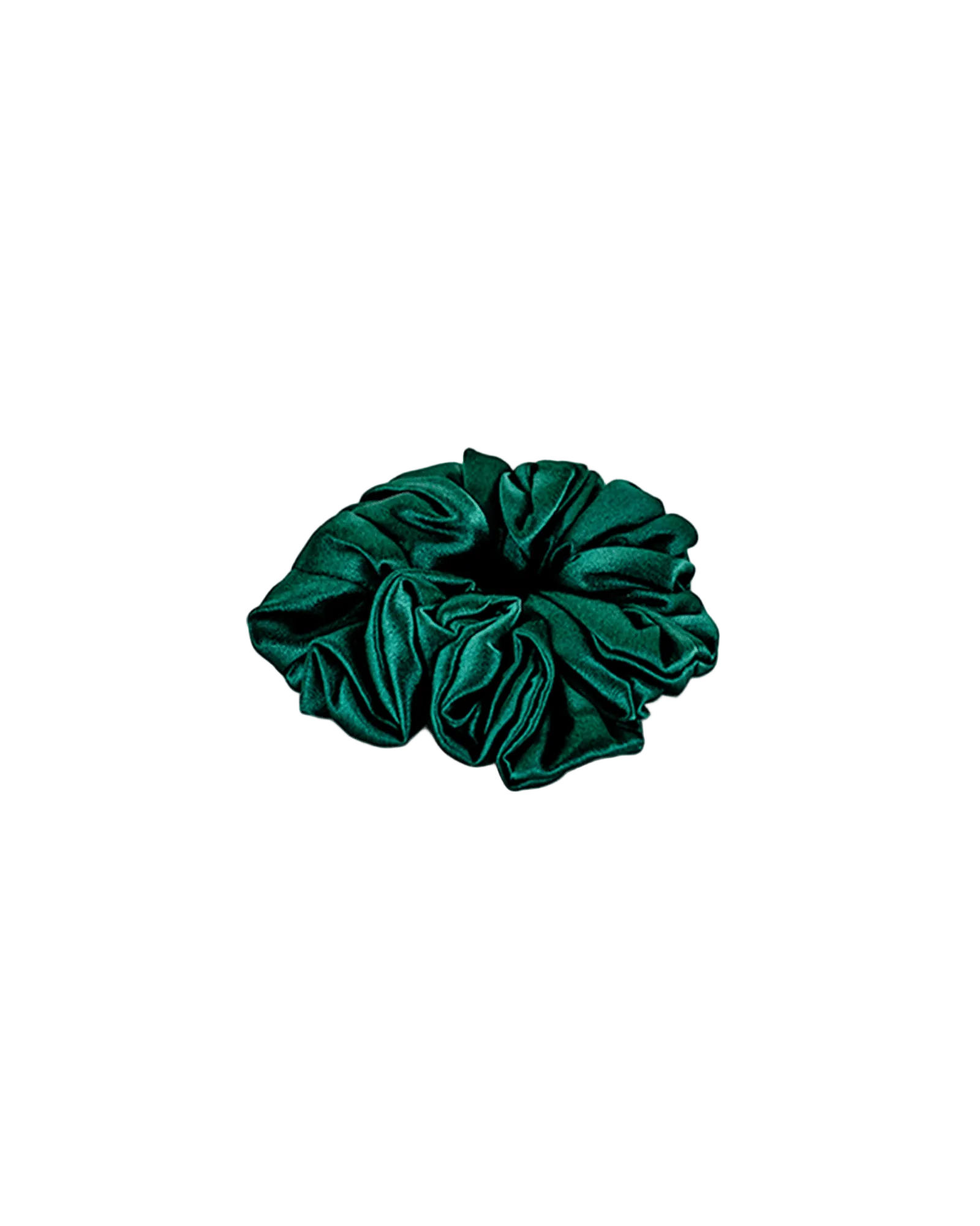 Scrunchy 100% Mulberry Silk - Pine Green