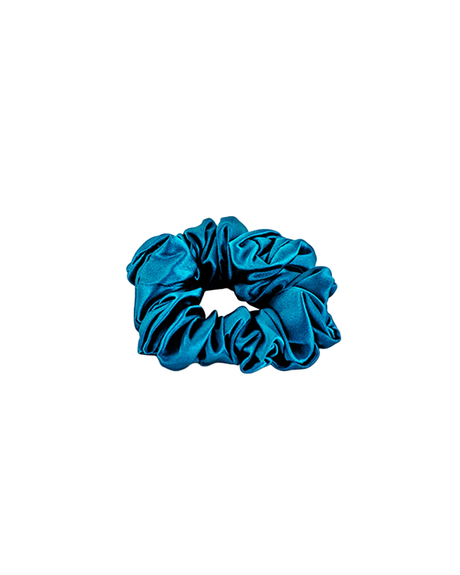 Scrunchy 100% Mulberry Silk - Tibetan Blue