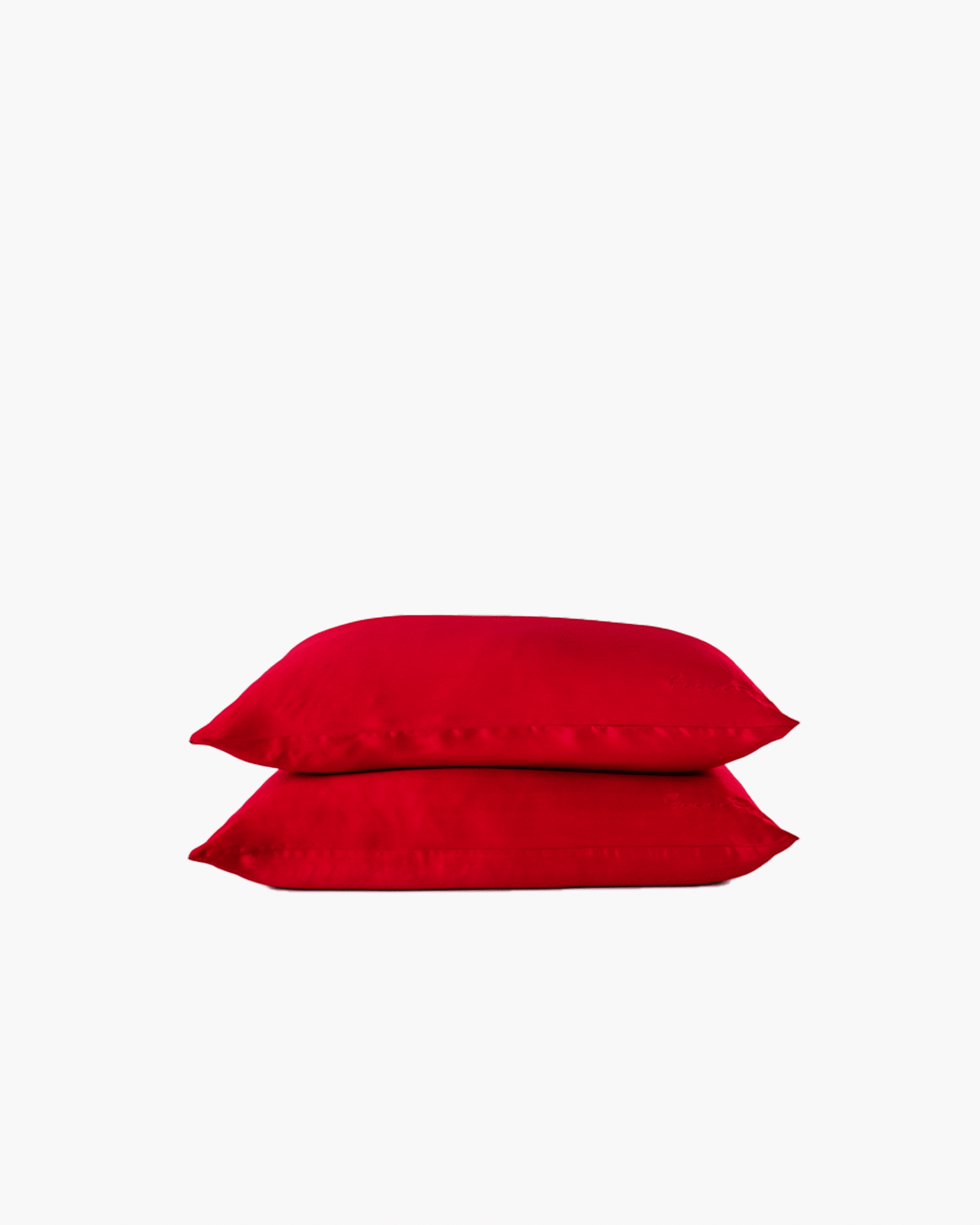 Set of 2 Pillowcases 100% Mulberry Silk – Red Wine