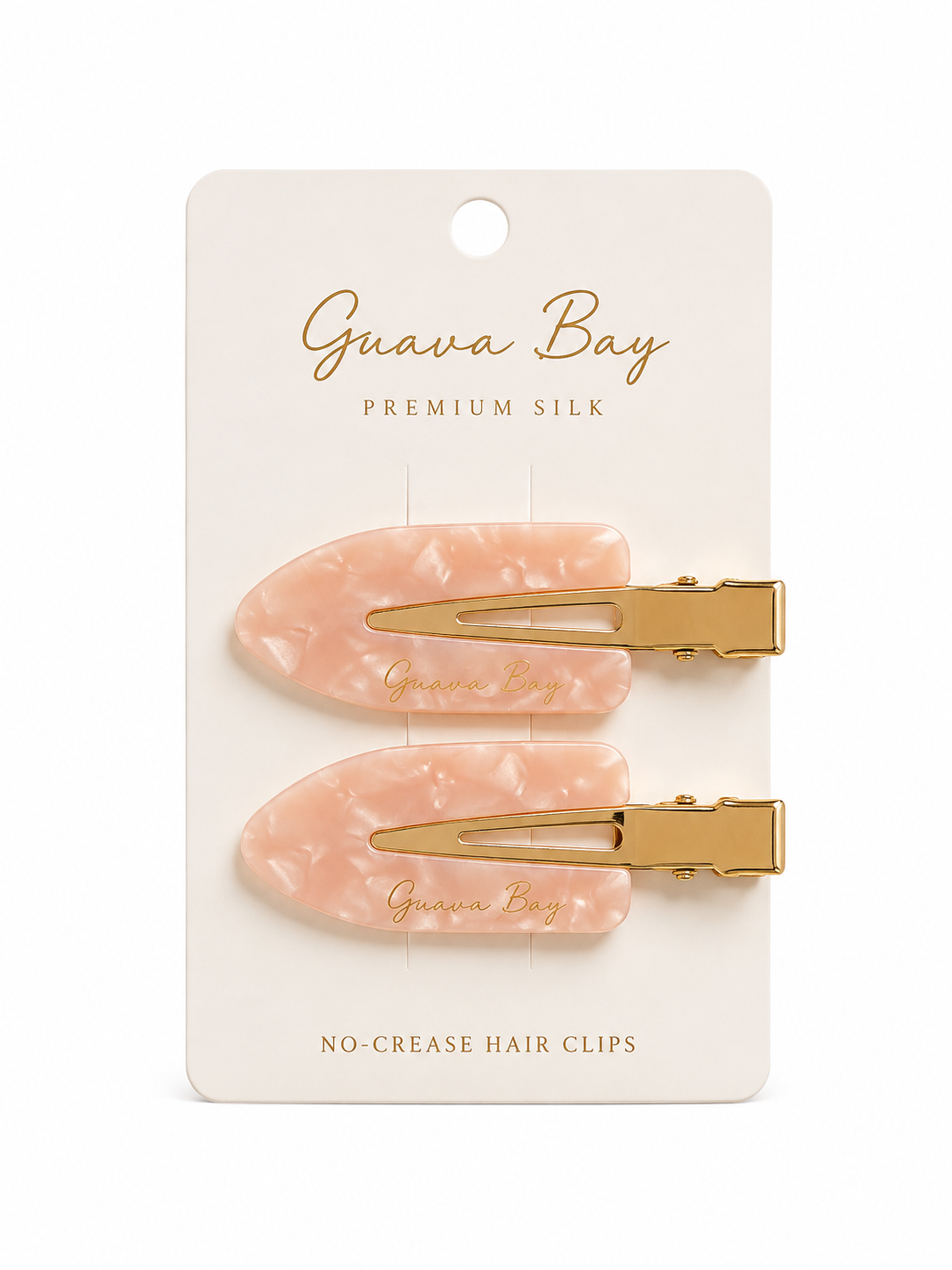 No-Crease Hair Clips - Blush