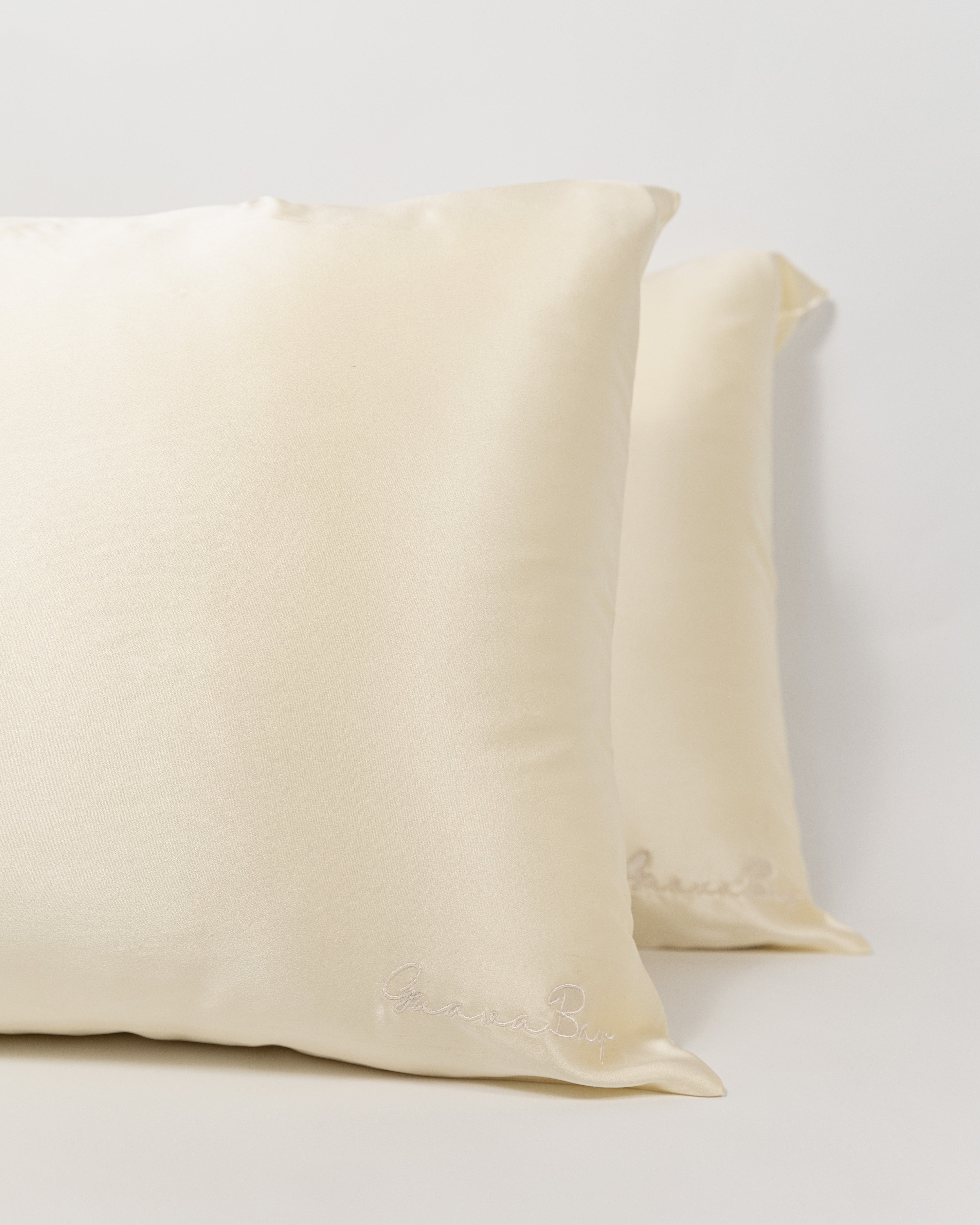 Set of 2 Pillowcases 100% Mulberry Silk – Beige