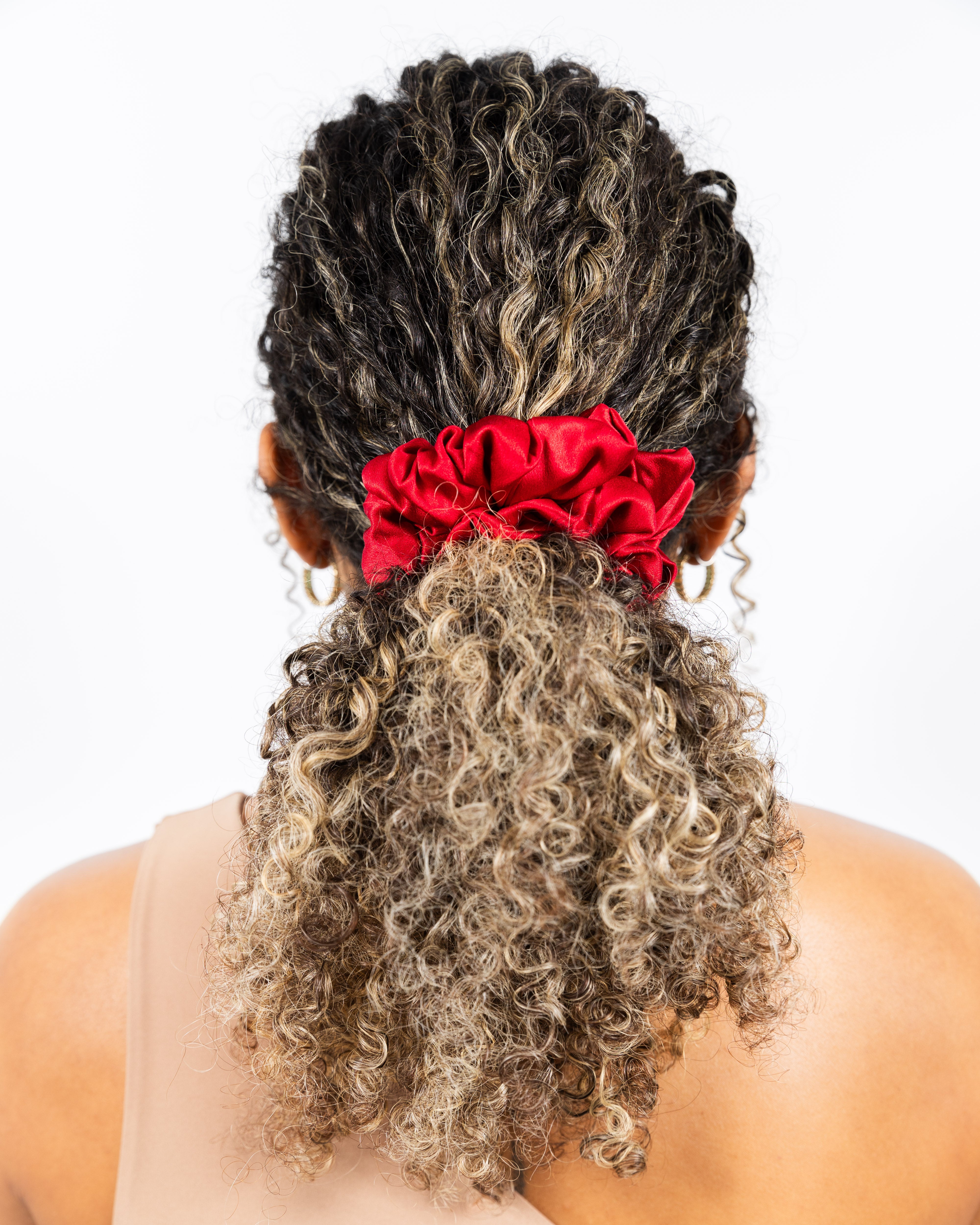 Scrunchy 100% Mulberry Silk - Red Wine