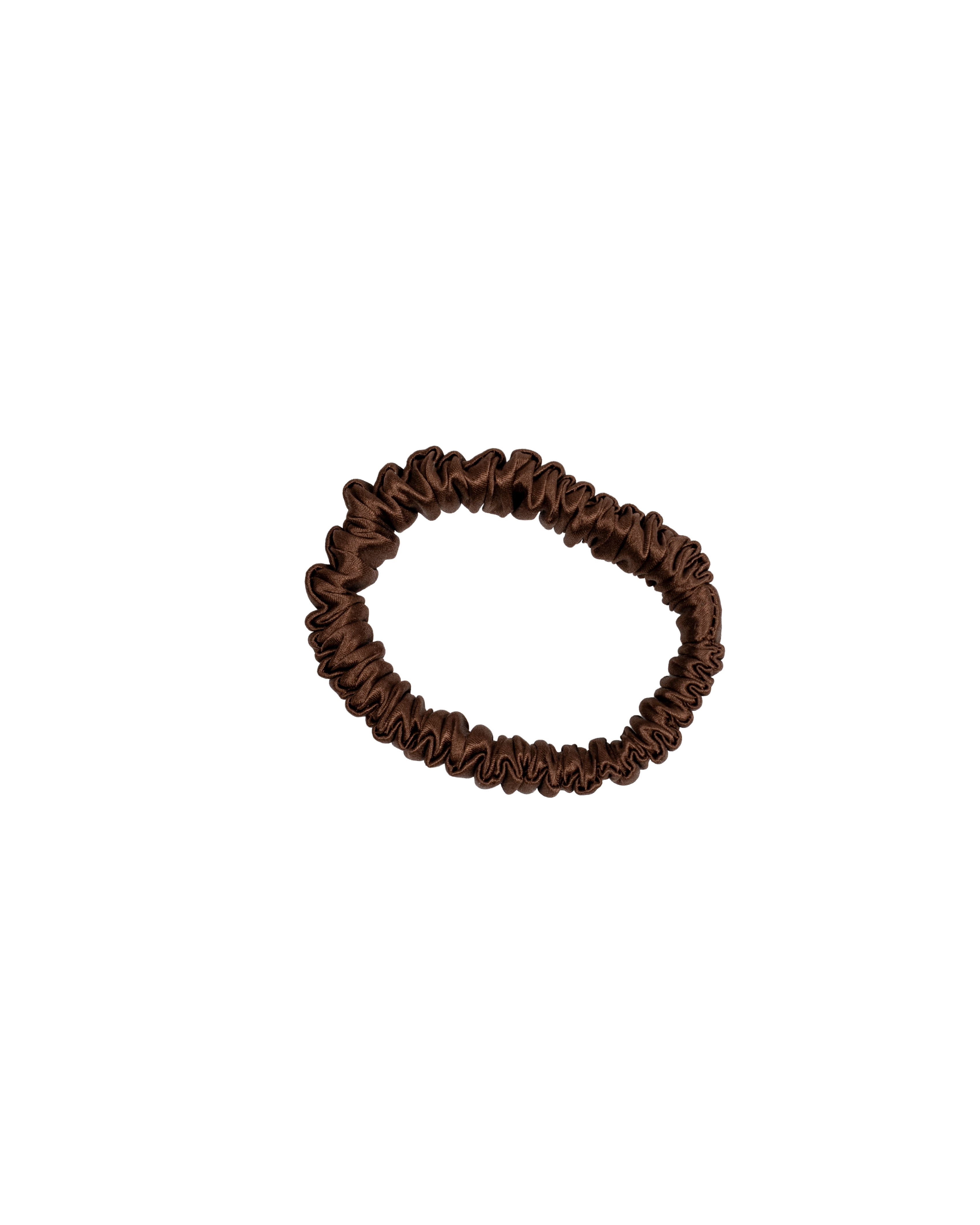 Skinny 100% Mulberry Silk - Chocolate Brown