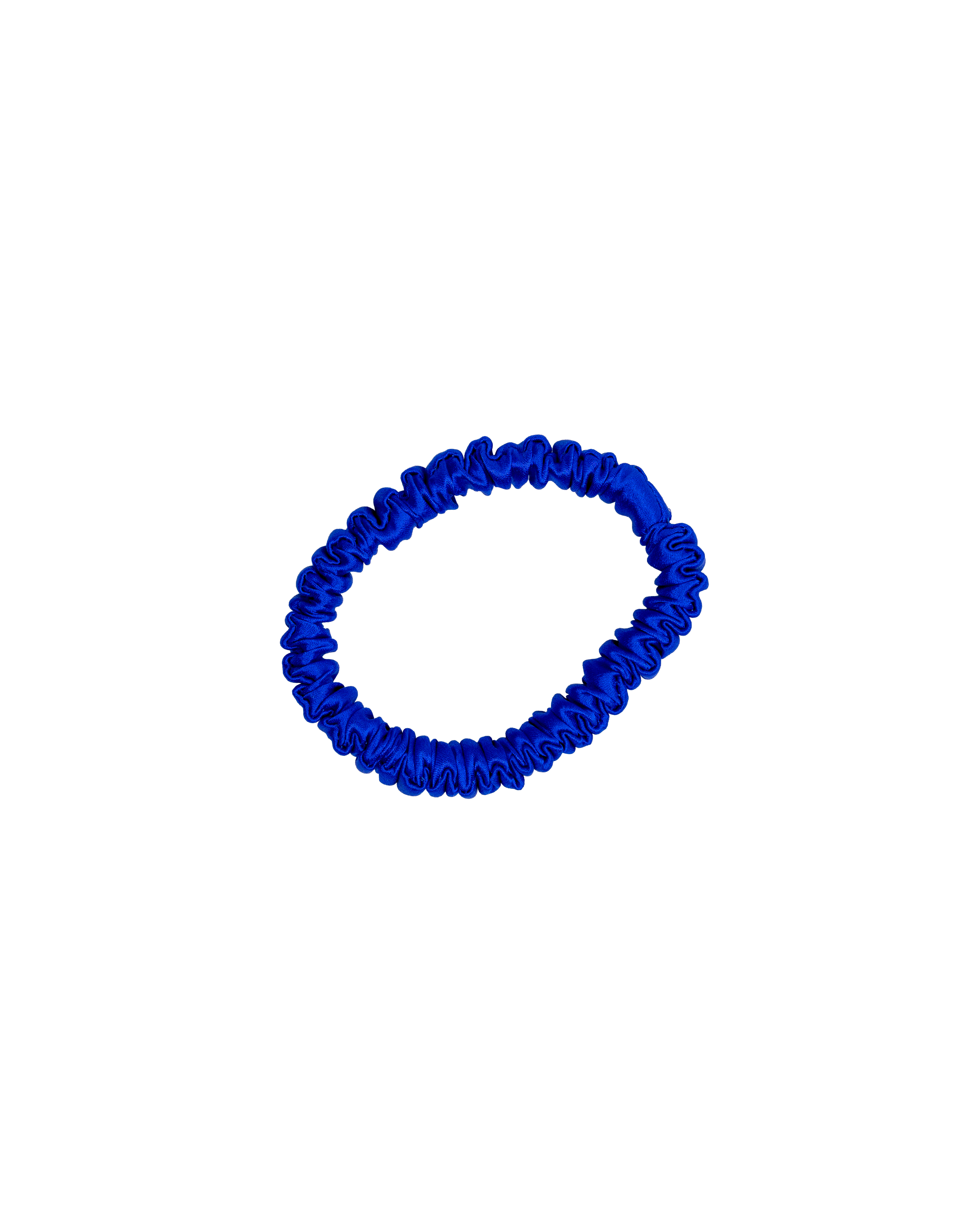 Skinny 100% Mulberry Silk - Electric Blue