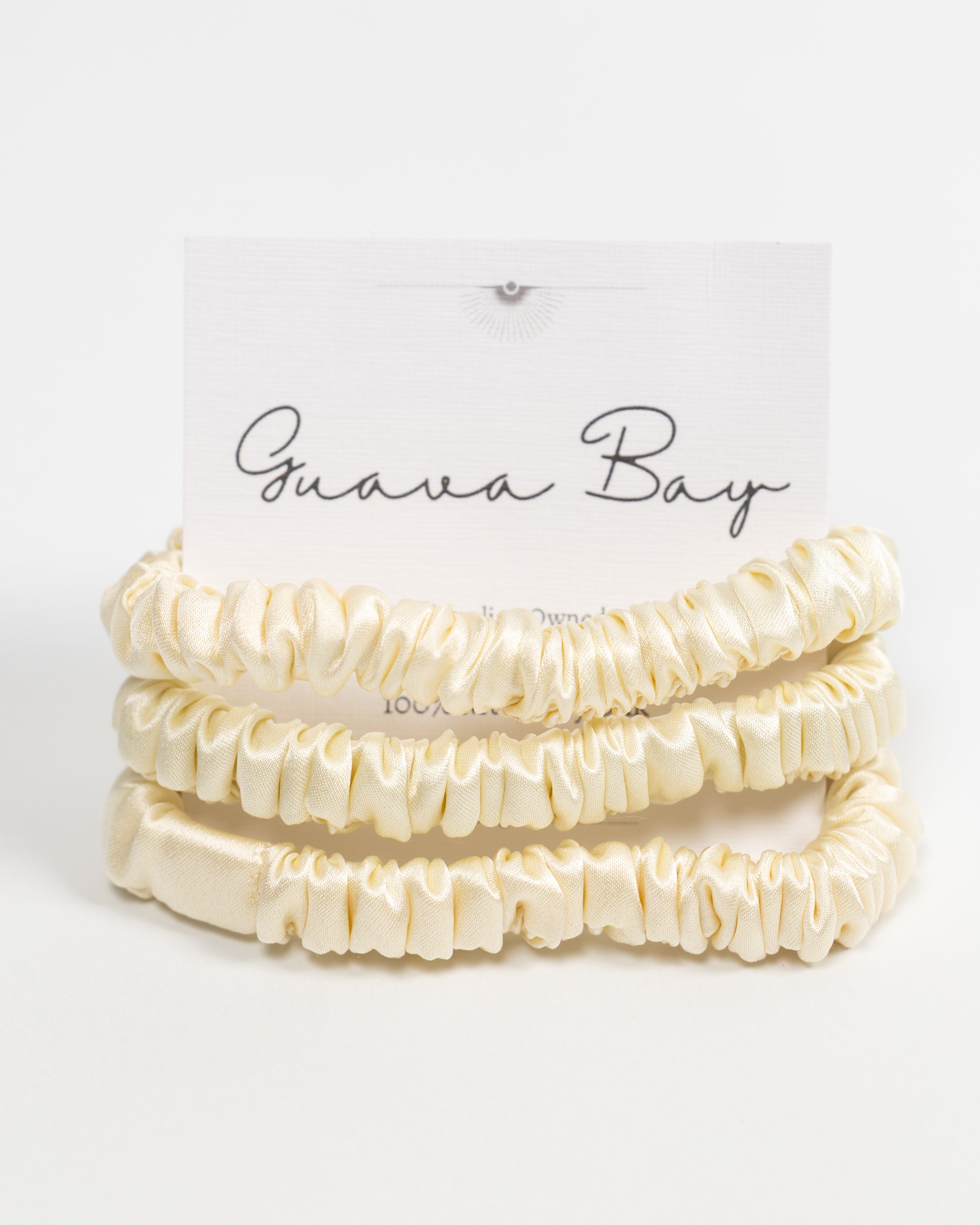 Mulberry Silk Skinny Set (3-Pack) - Cream