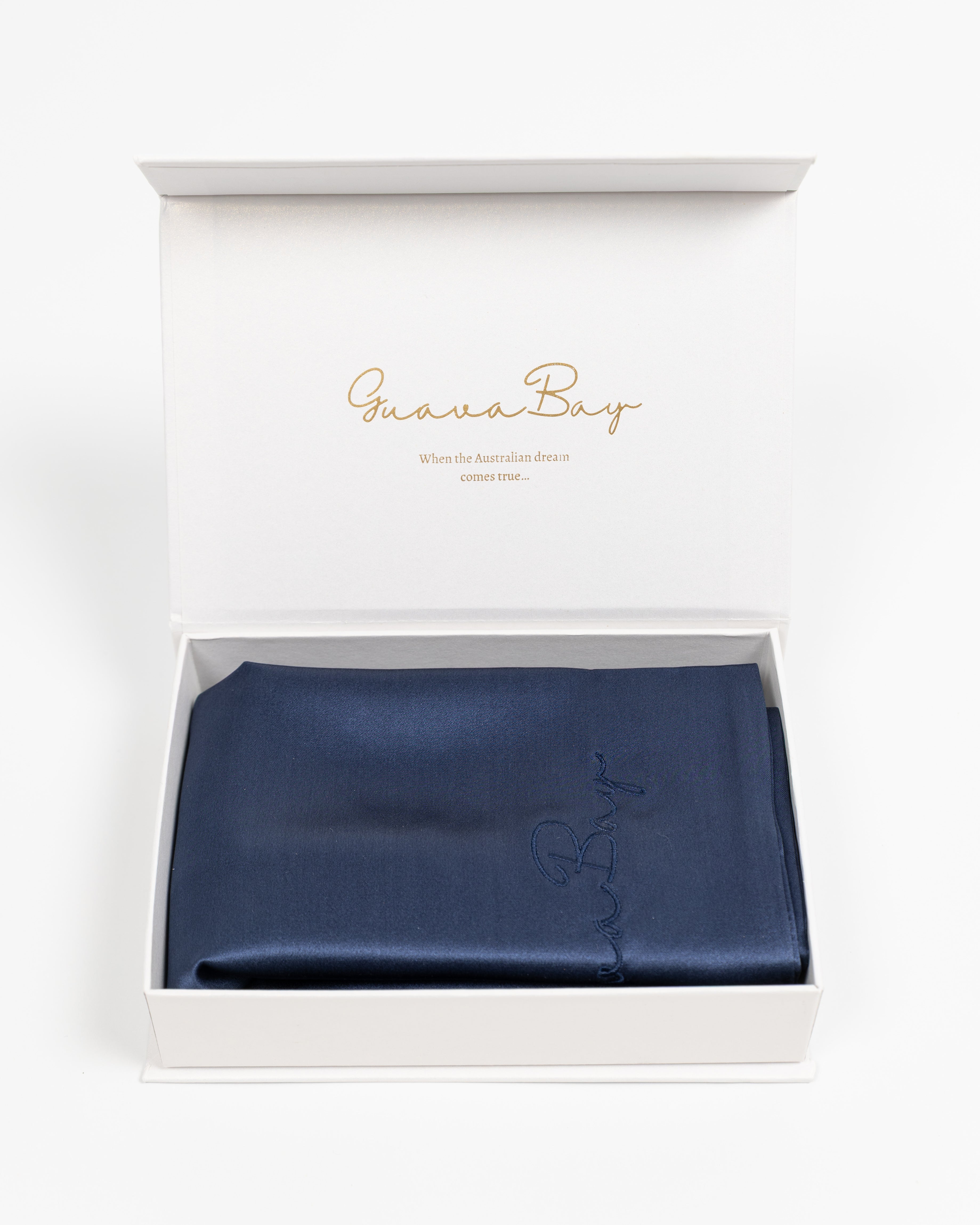 Pillowcase 100% Mulberry Silk – Navy Blue