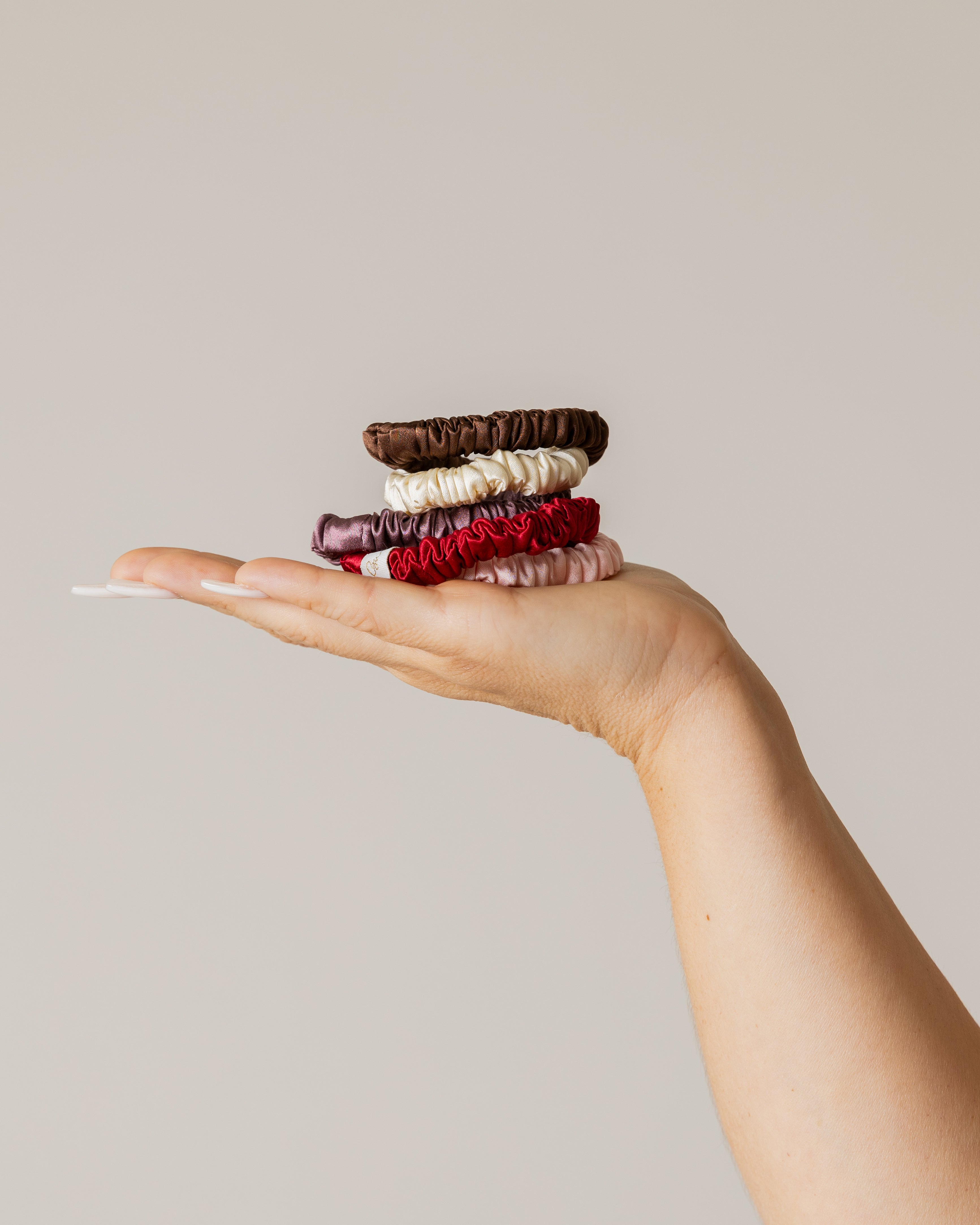 Mulberry Silk Skinny Set (3-Pack) - Mocha