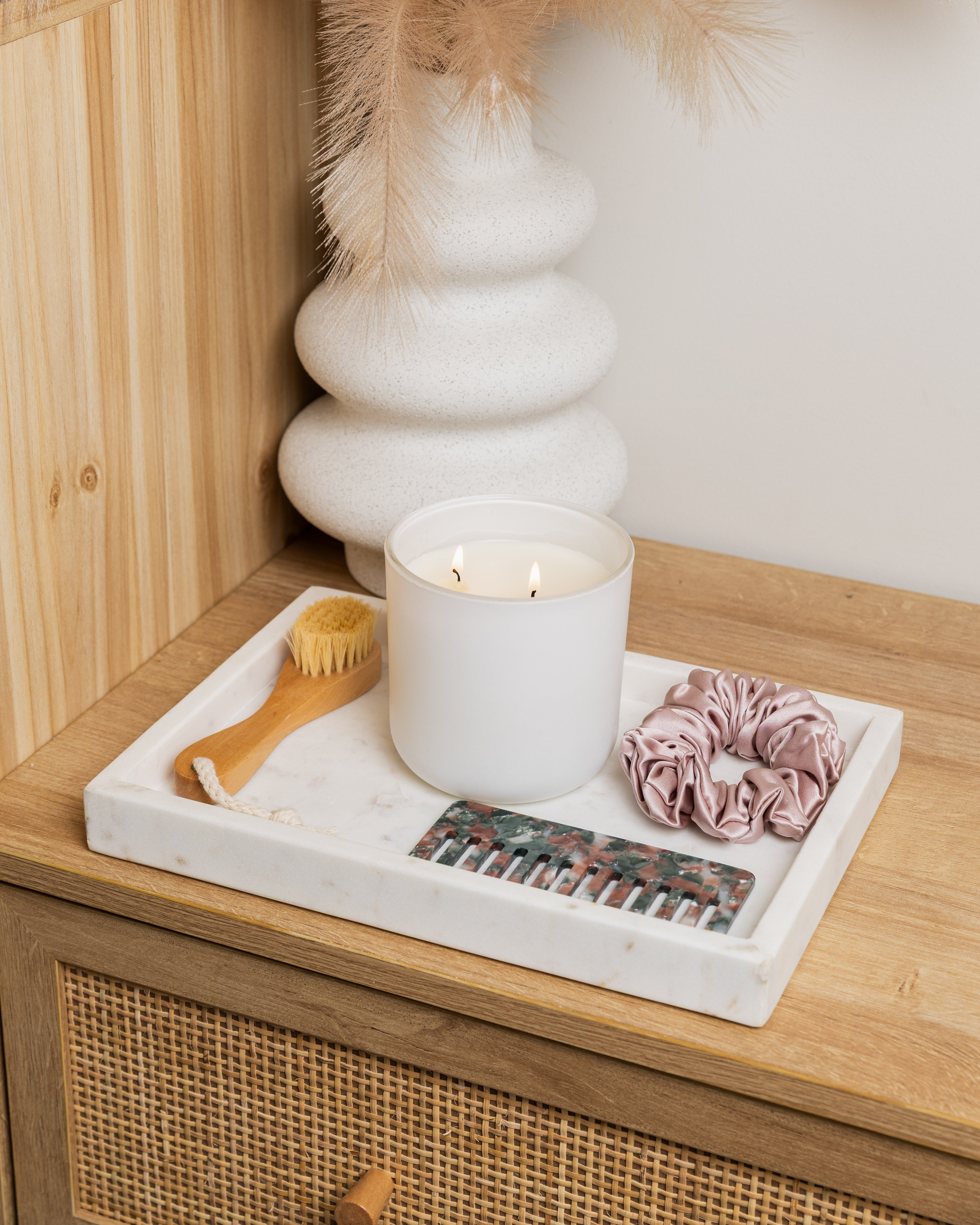 Scrunchy 100% Mulberry Silk - Lotus Powder Pink