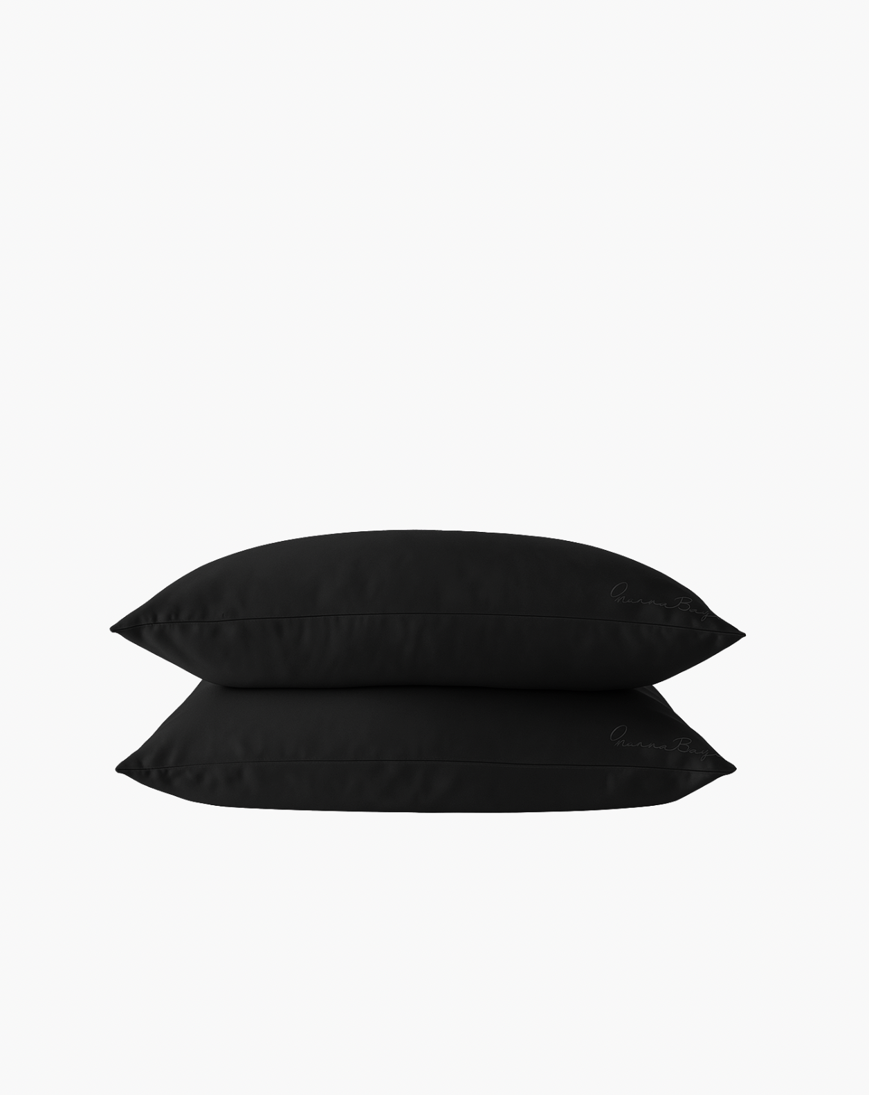 Set of 2 Pillowcases 100% Mulberry Silk – Midnight Black