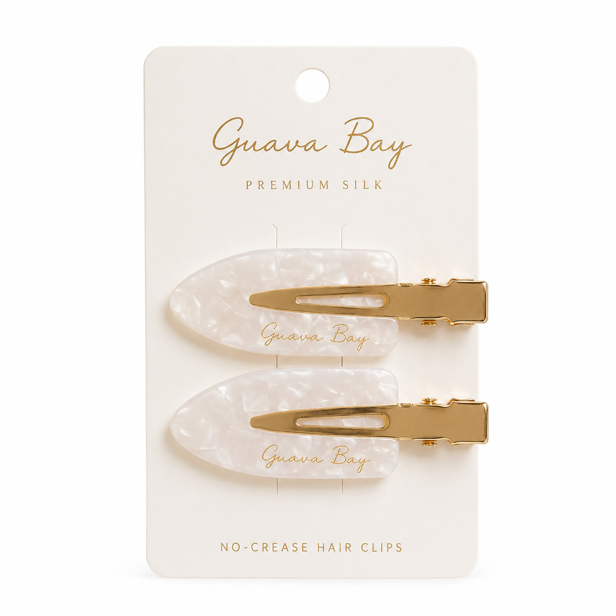 No-Crease Hair Clips - Pearl