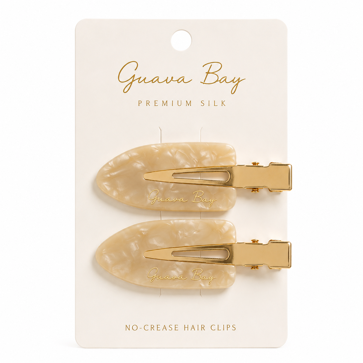 No-Crease Hair Clips - Champagne