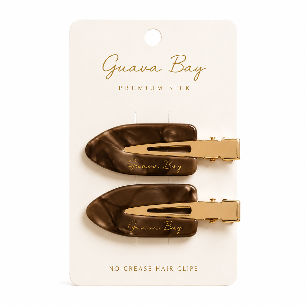 No-Crease Hair Clips -Espresso