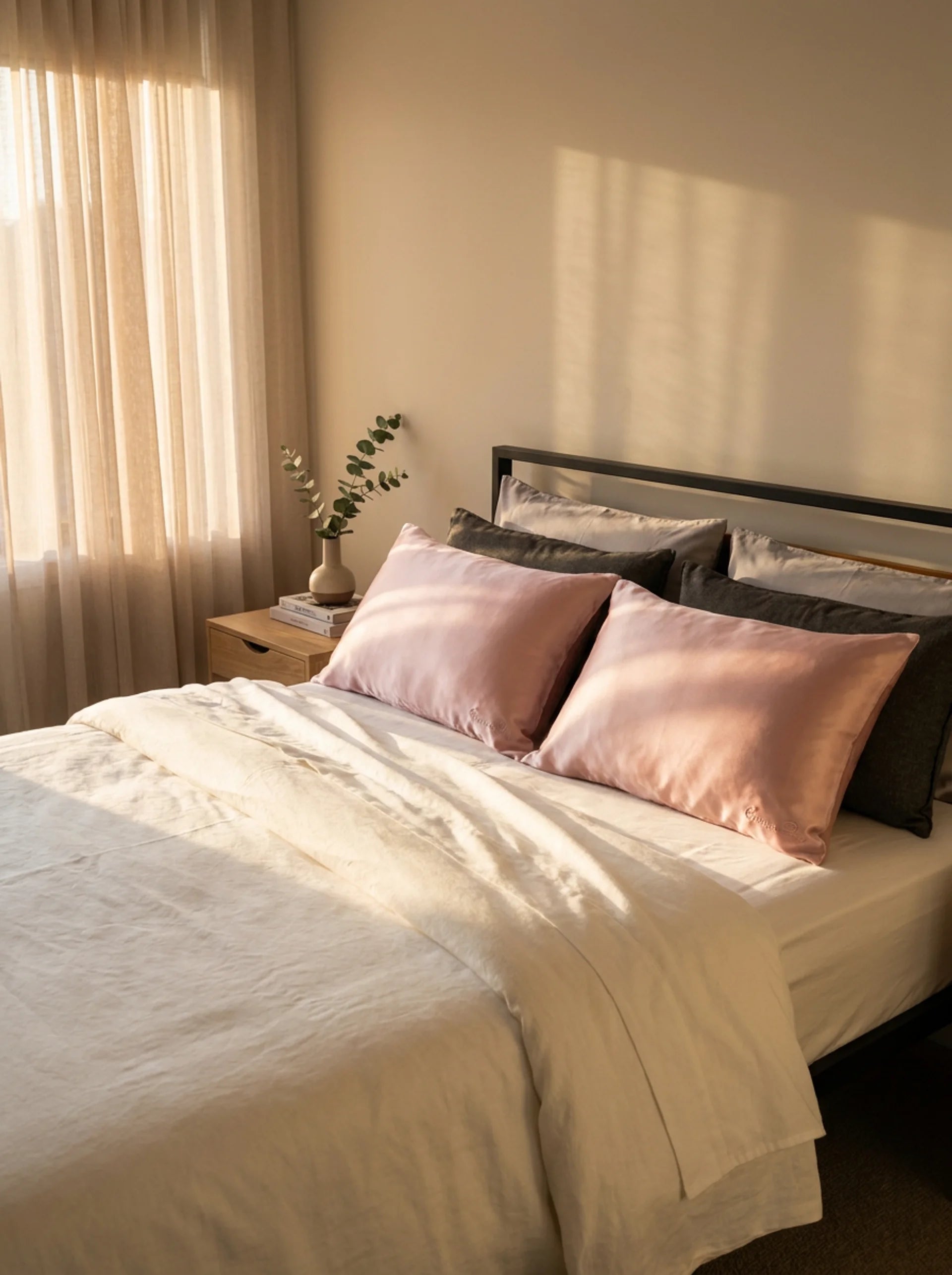 Pillowcase 100% Mulberry Silk – Lotus Powder Pink